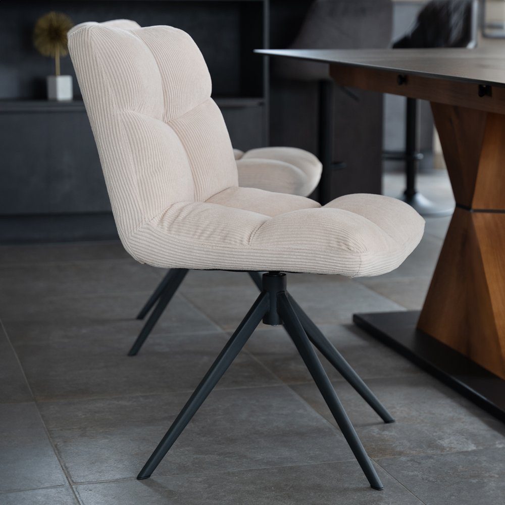 HOME DELUXE Esszimmerstuhl drehbar 2er - günstig online kaufen