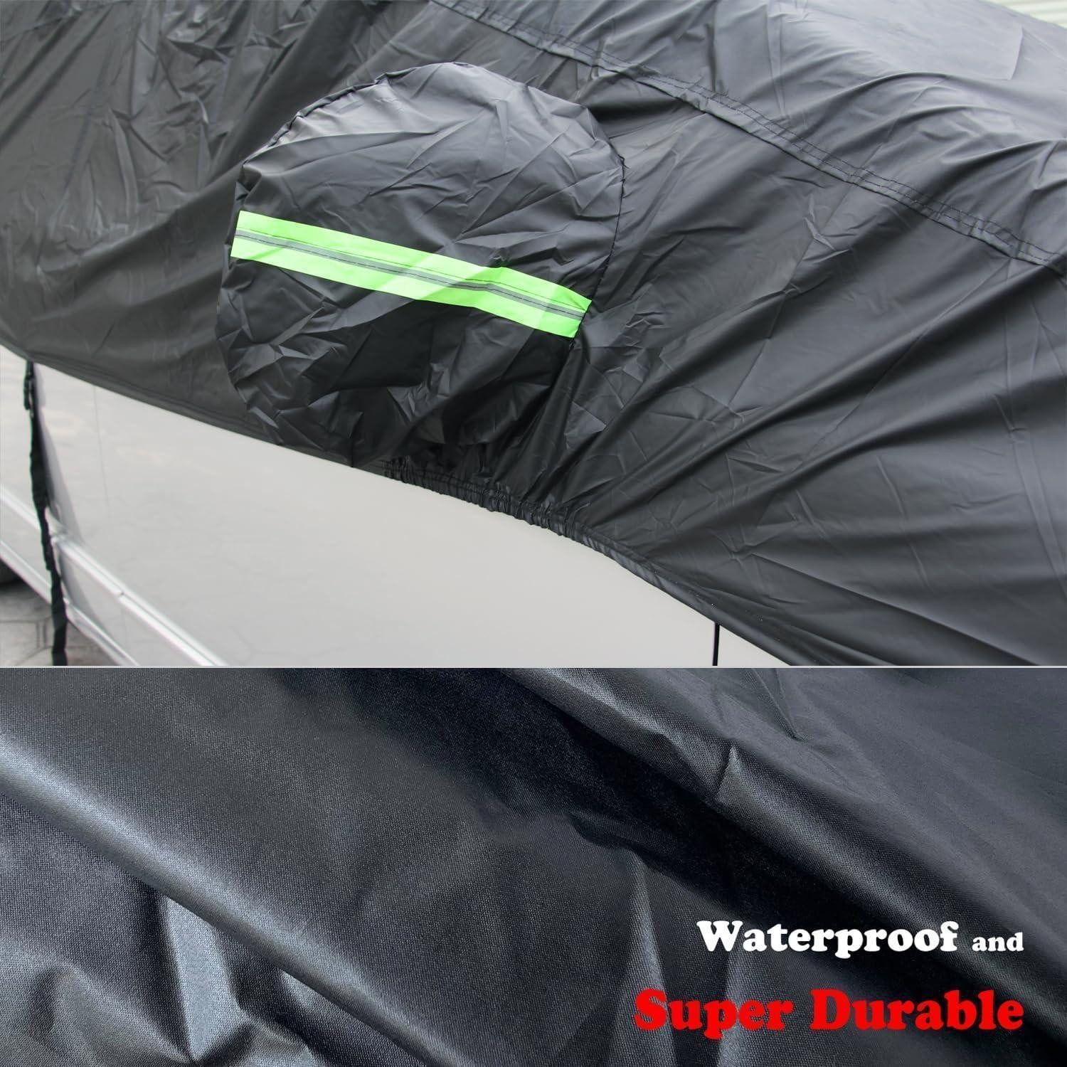 LuxusKollektion Frontscheibenabdeckung Halbgarage Auto Winter Abdeckplane wasserdicht Outdoor SUV+Wagon bis