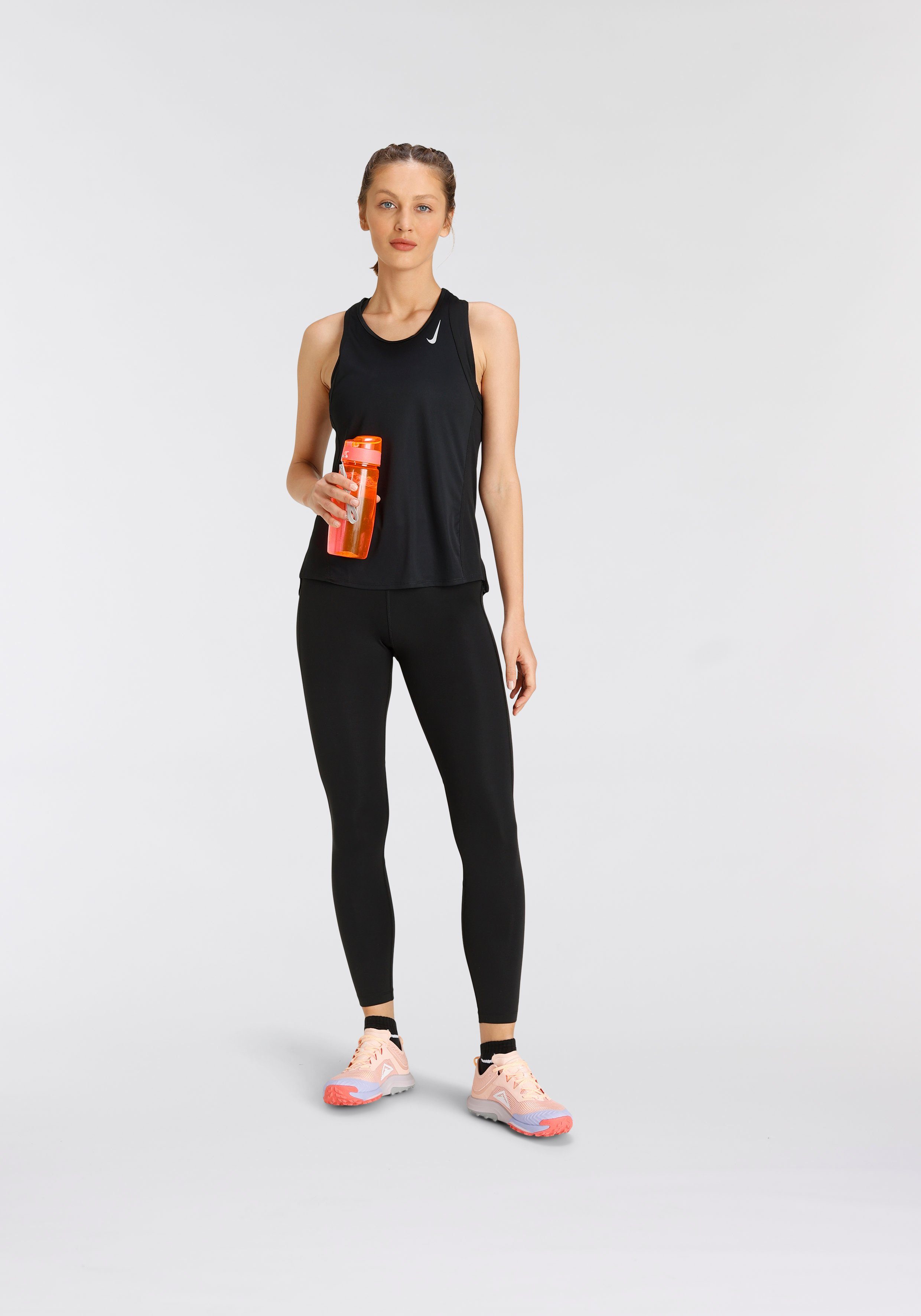 RUNNING LEGGINGS MID-RISE POCKET FAST Lauftights schwarz WOMEN'S Nike EPIC