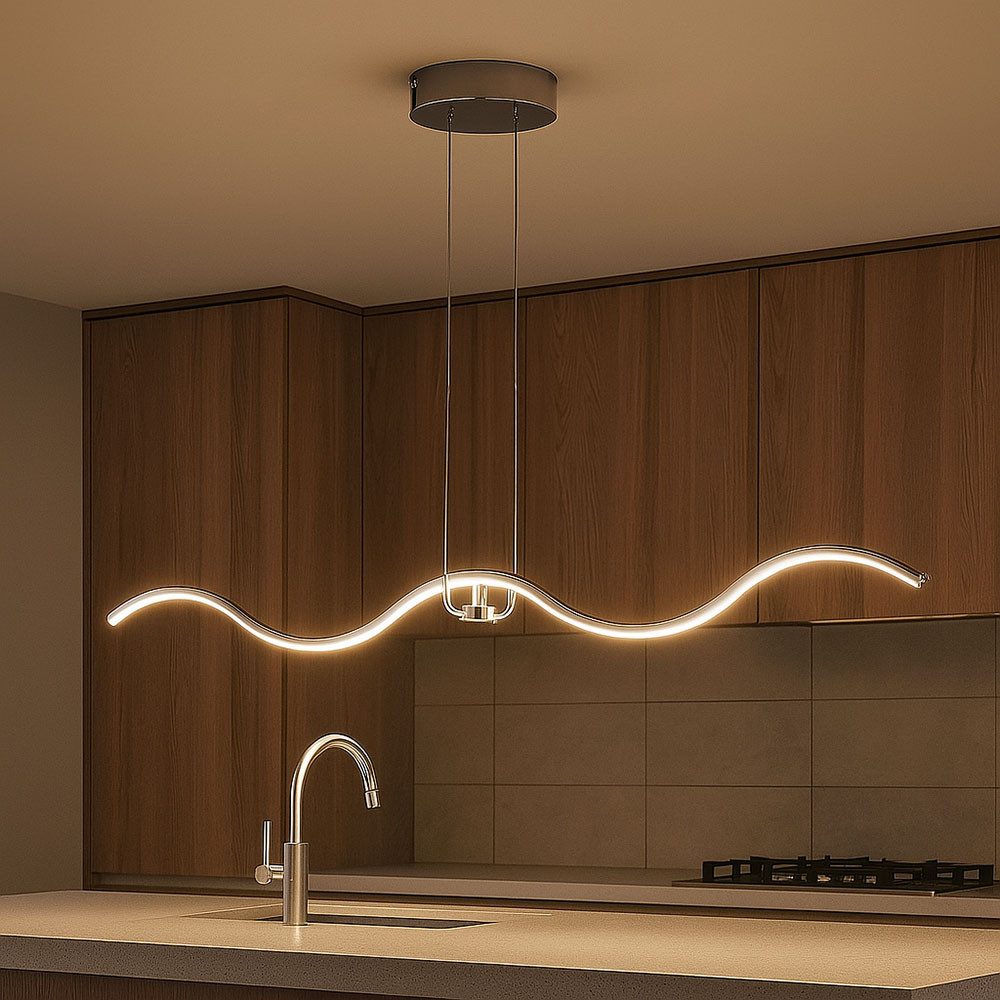 WOFI LED Pendelleuchte, LED-Leuchtmittel fest verbaut, Neutralweiß, Pendelleuchte Hängelampe Esstischleuchte