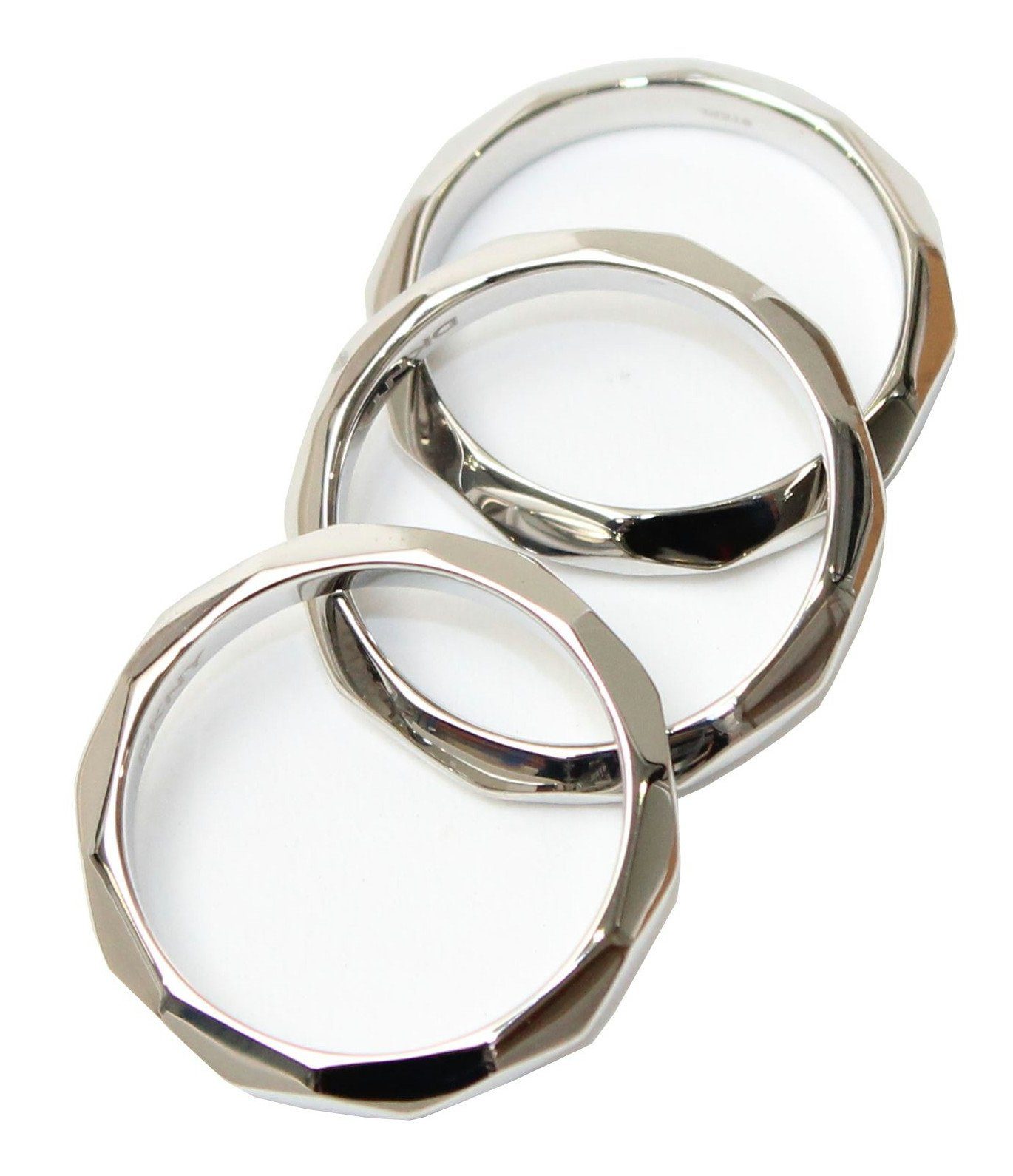 DKNY Fingerring aus (17,8mm) 56 Silber, Edelstahl, Damen, Gr