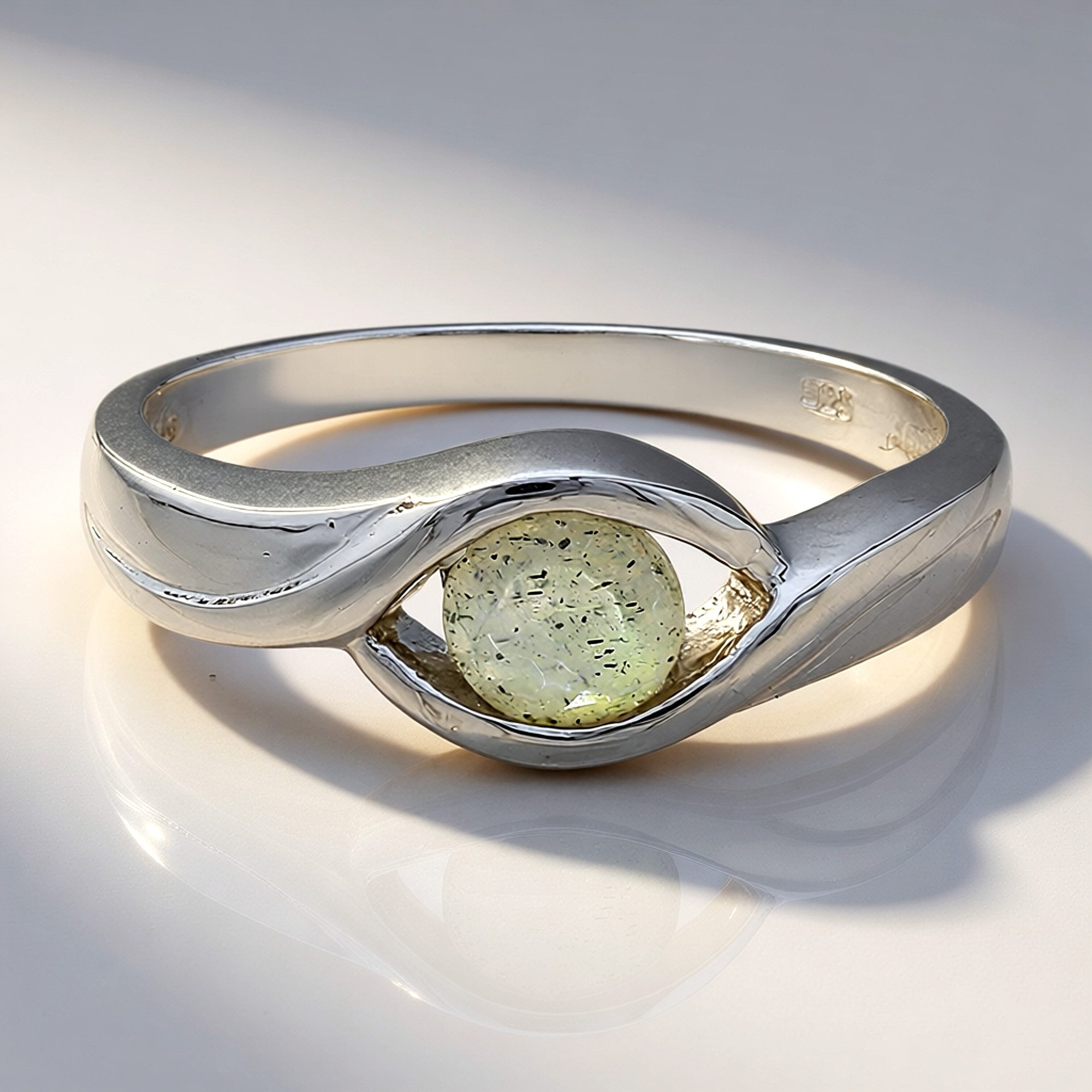 Cavill Solitärring Spektrolith Sterling Silber Ring, Rumänien 0,39ct (1-tlg)