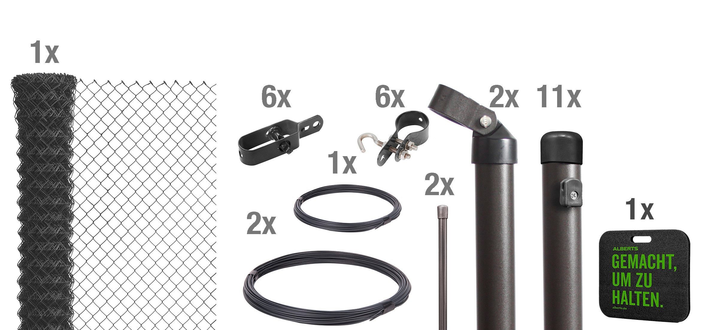 Alberts Maschendrahtzaun, (Set), Höhe: 80 - günstig online kaufen