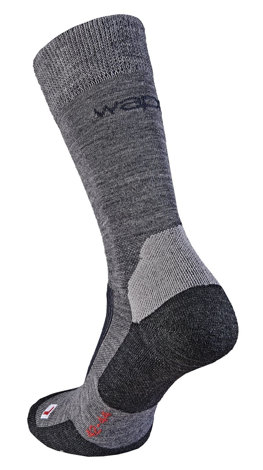 Areco Basicsocken Wandersocke TREK S02 grau mel All Merino Season 145