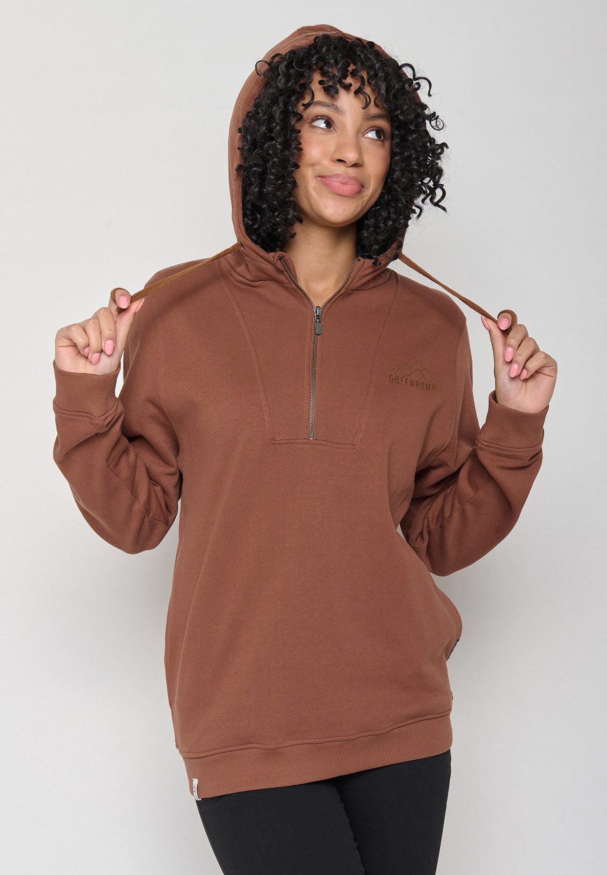 GreenBomb Hoodie Mirror Nature Mountaintop Motiv Natur