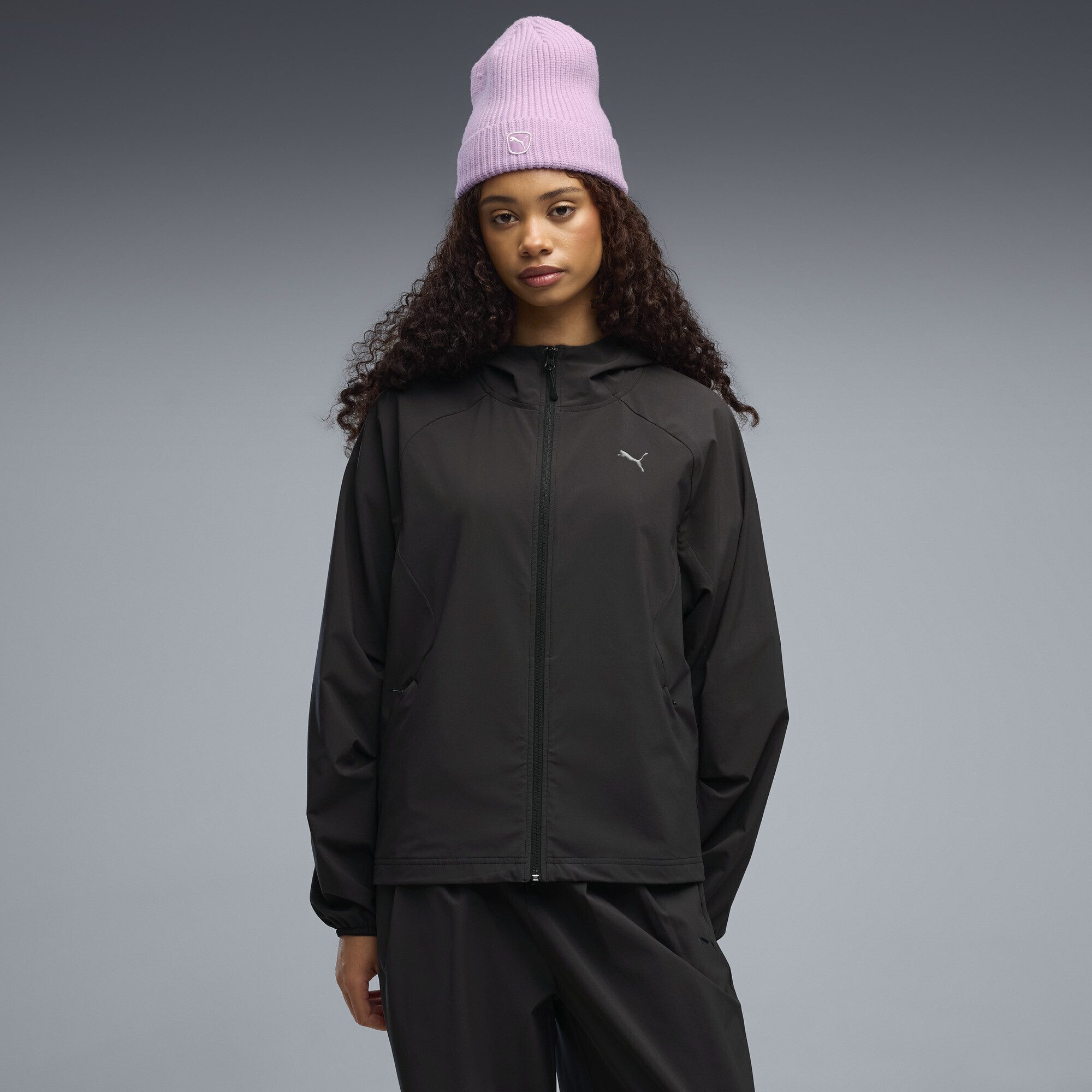 PUMA Trainingsjacke PUMATECH SENSE 4-Way Stretch Oversized Jacke Damen