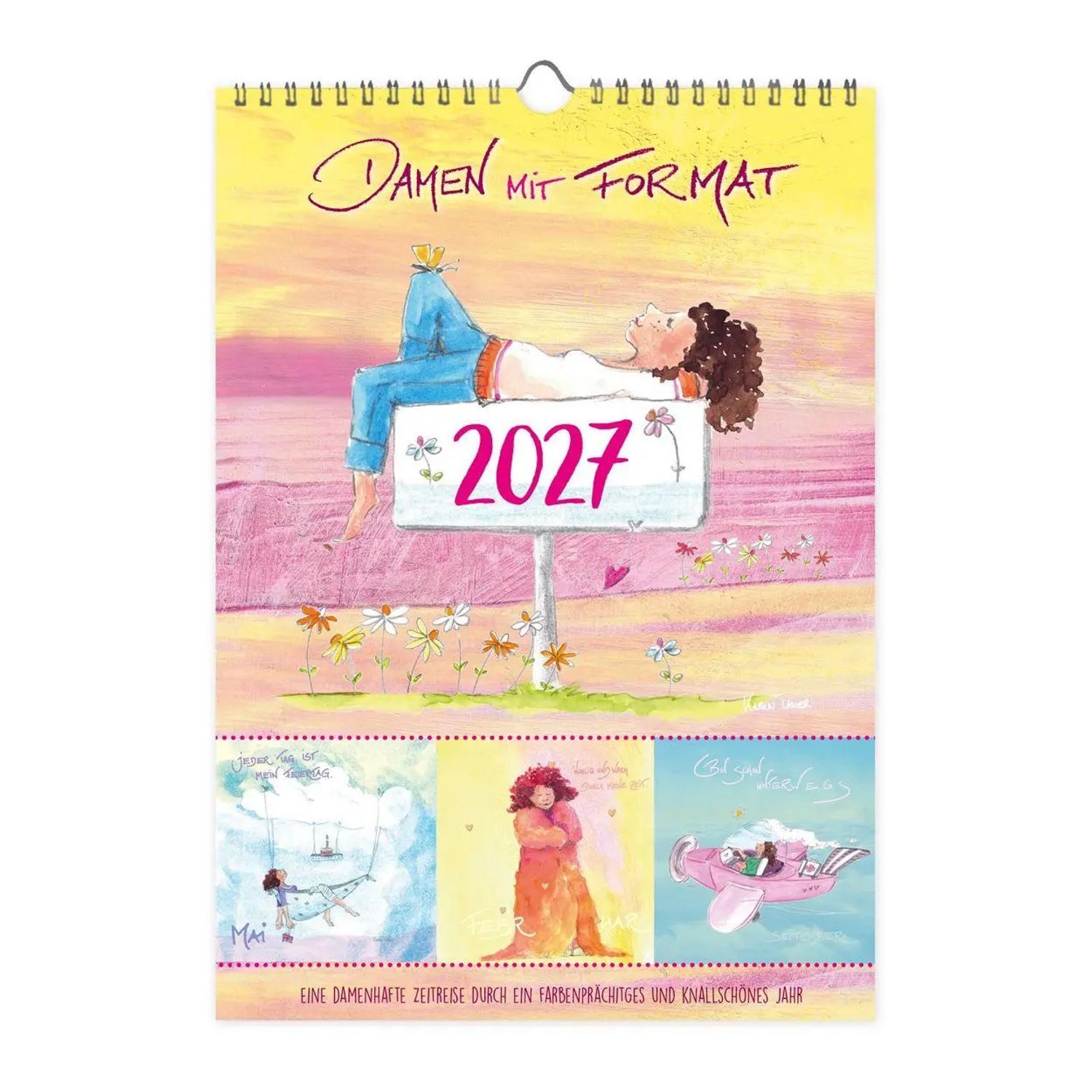 Grätz Verlag Wandkalender Monatsplaner Damen mit Format 2027