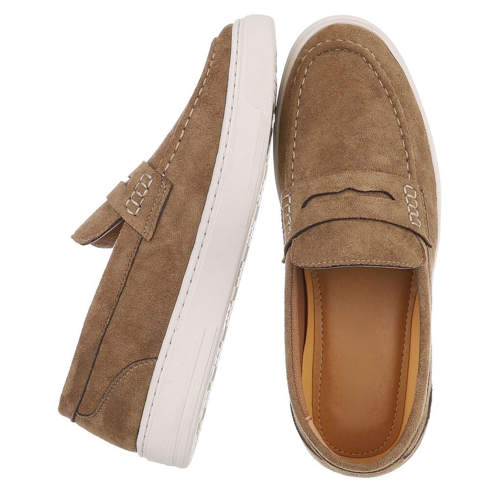 Coolwalk Herren Slip-On Mokassin-Slipper mit Komfortsohle Slipper (91563681) Flach Slipper in Hellbraun – Bild 2 von 5