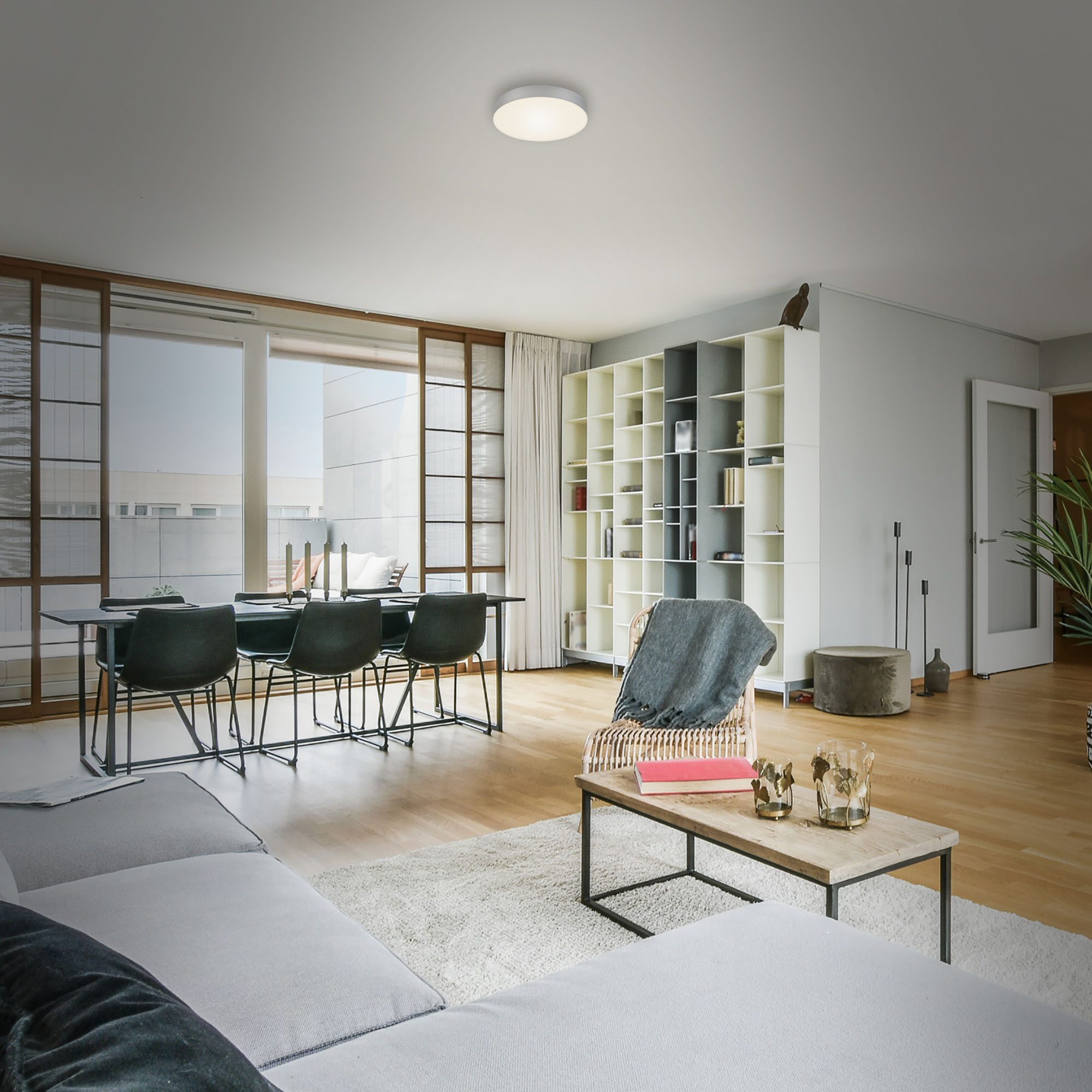 Briloner Leuchten Aufbauleuchte Flame, LED fest integriert günstig online kaufen