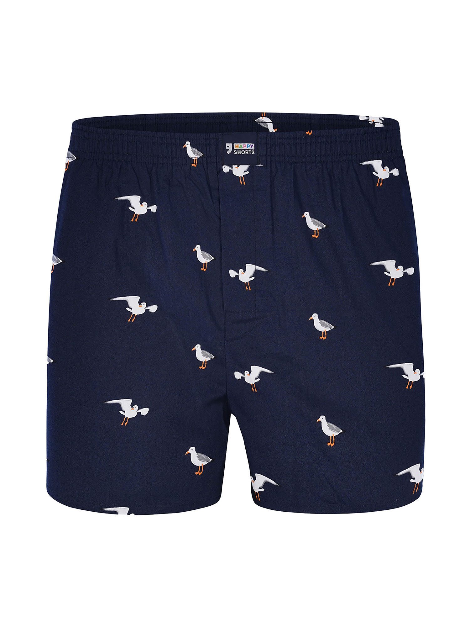 HAPPY SHORTS Boxer Funny Motives - hochwertige Shorts mit verschiedenen Motiven (3-St) American Boxershorts - breiter Komfortbund - witzig, bunt und bequem