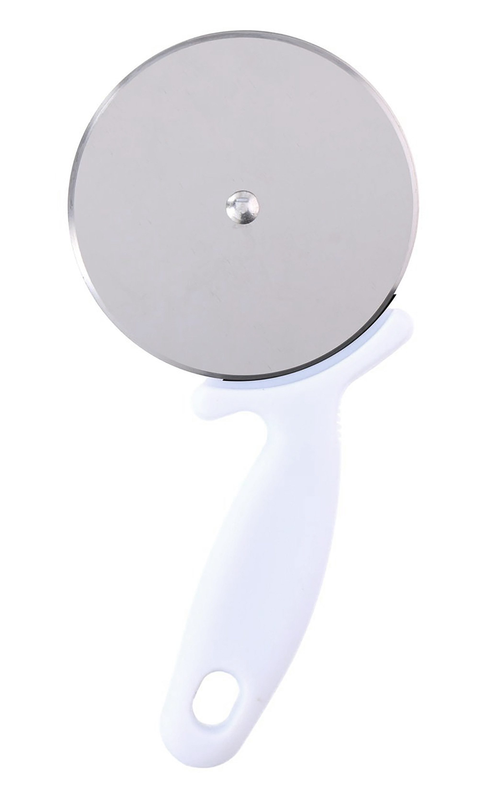 Pizzaschneider PIZZARAD aus Edelstahl Ø9,5cm Pizzamesser Pizzaroller 71 (Weiss)