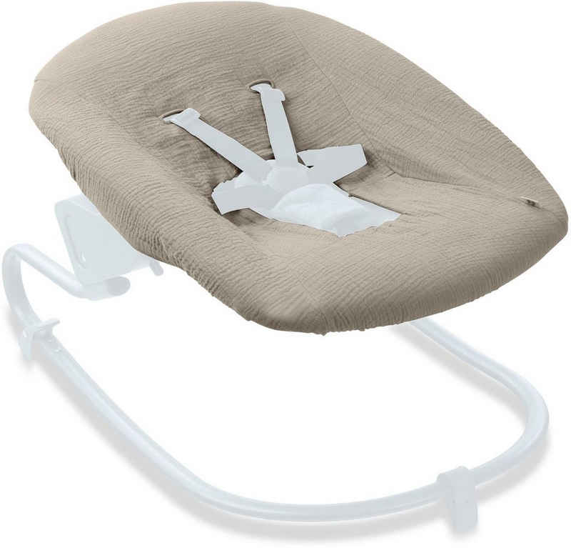 Hauck Babywippe Baby Bouncer Cover, Beige, Schonbezug für Babywippe und Hochstuhlaufsätze