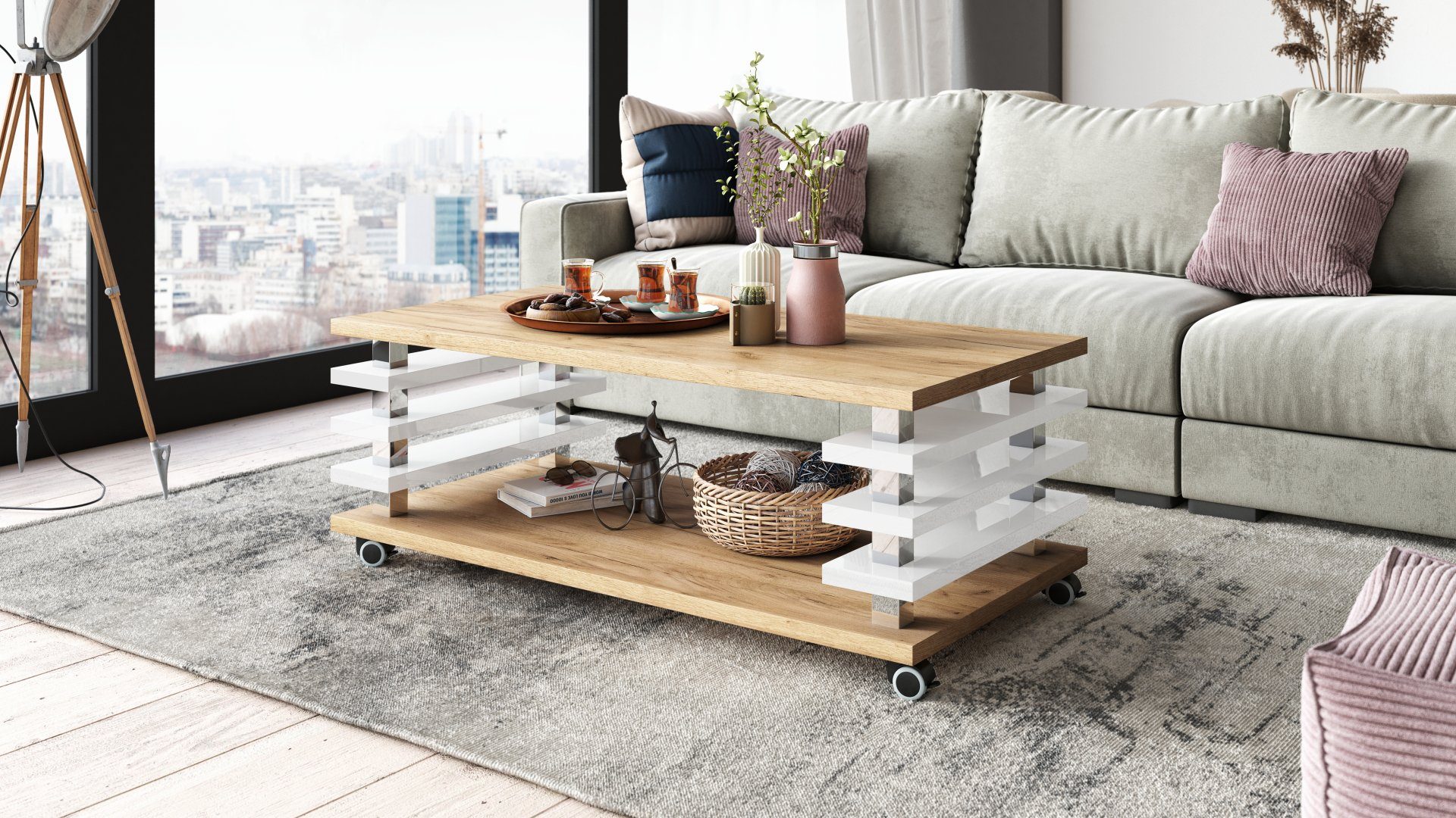 designimpex Couchtisch DC-3 Design Wohnzimmertisch Tisch günstig online kaufen