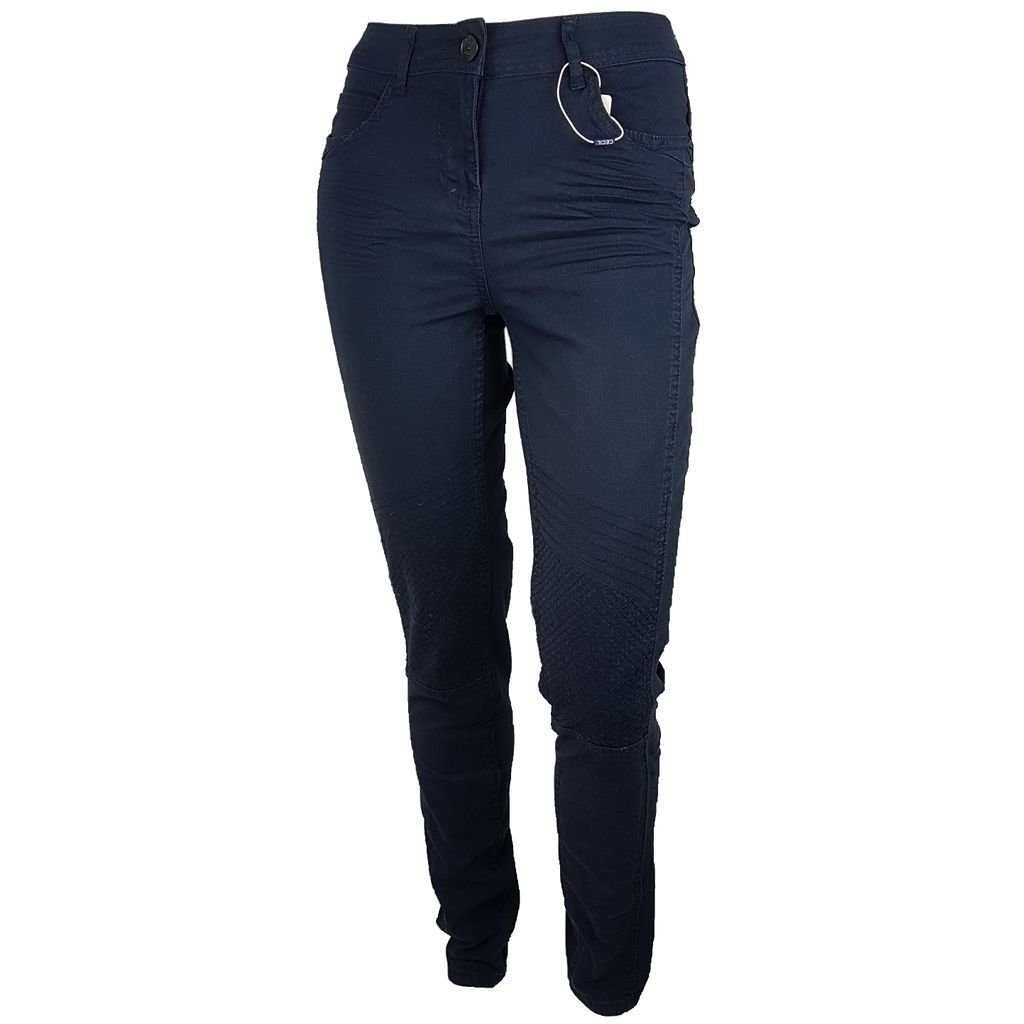 Cecil Straight-Jeans »Cecil Damen Jeans TORONTO dunkelblau high rise 98%  Baumwolle 2% Elasthan 42550« online kaufen | OTTO