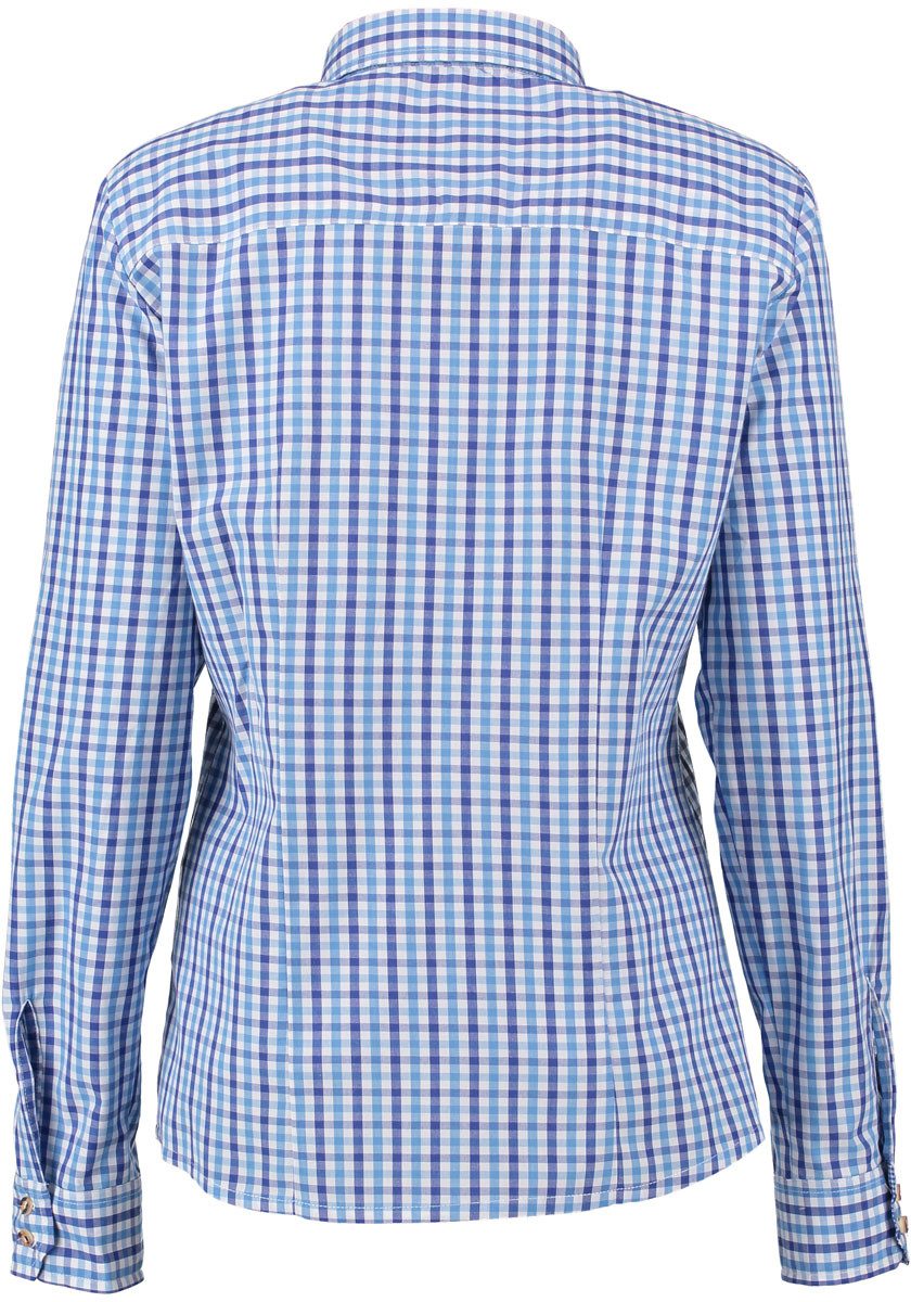 OS Trachten Trachtenbluse Tinika Regular Fit, Liegekragen, 1/1-Arm, Baumwolle