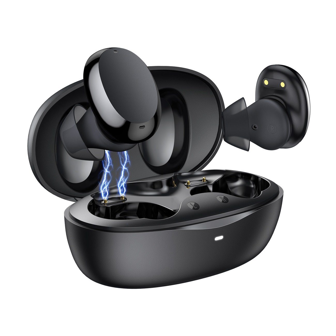 Baseus Encok W11 TWS Wasserdicht IPX8 Schwarz Bluetooth-Kopfhörer (Bluetooth, touch control, Bluetooth 5.0, Wasserfestigkeit IPX4 Klasse)