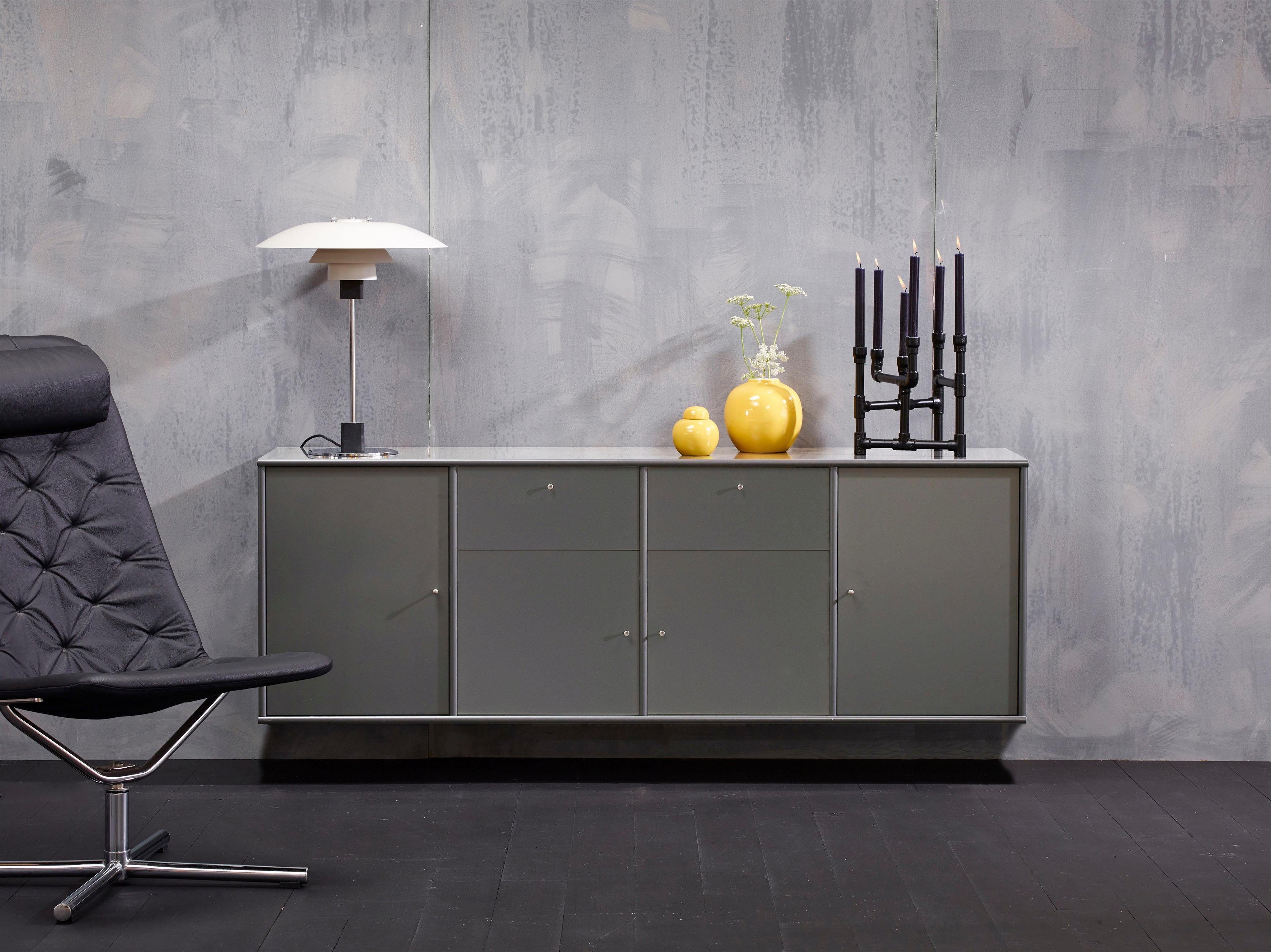 Hammel Furniture Sideboard Mistral, Hochwertig Schrank, hängend/stehend montierbar, mit Türen und Schubladen, B: 177 cm, anpassungsbar Designmöbel