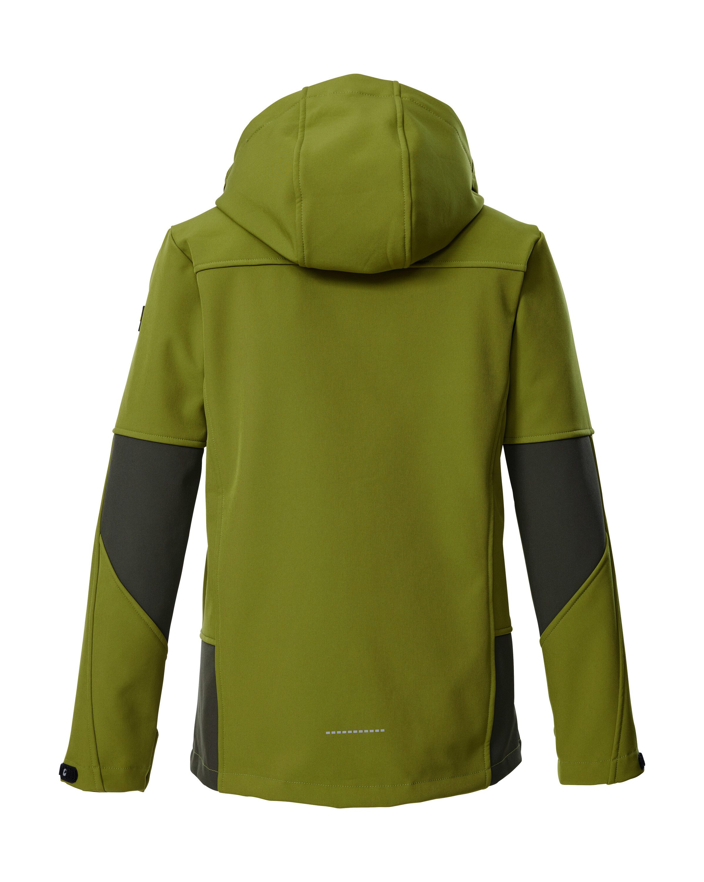 Killtec Softshelljacke KOW 226 BYS SFTSHLL JCKT Wind- und wasserabweisende Kinder-Softshelljacke, Fleece, Reflektoren