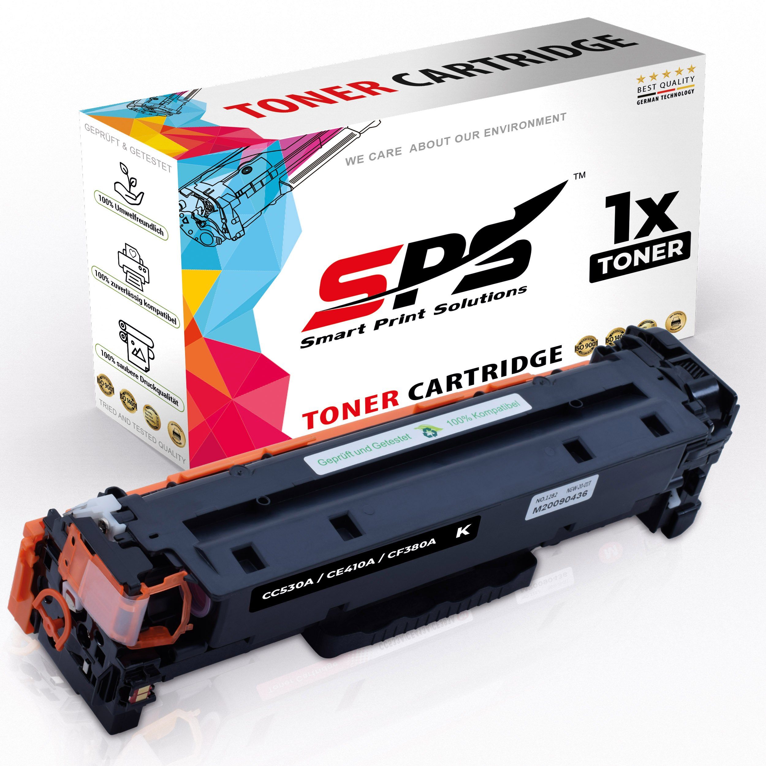 SPS Tonerkartusche Kompatibel für HP Color Laserjet CM2320N MFP 304A, (1er Pack, 1-St., 1 x Toner (Für HP CC530 Schwarz)