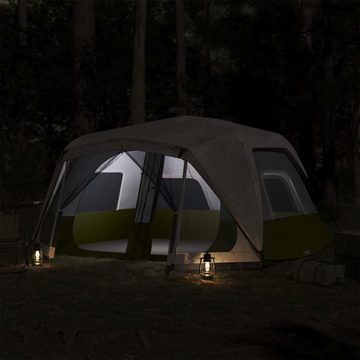 vidaXL Vorzelt Campingzelt Hellgrün Verdunkelungsstoff LED, (1 tlg)