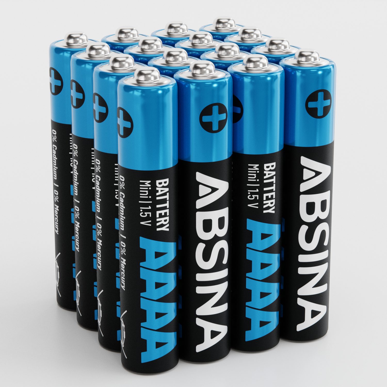 ABSINA 16x AAAA Batterien 1,5V Alkaline LR61, für Surface Pen, Tablet Stift Batterie, (1 St)