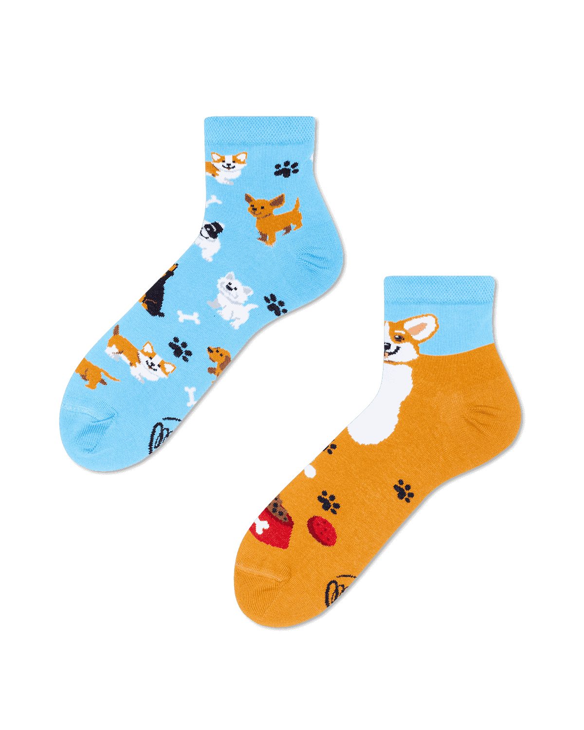 Many Mornings Sneakersocken Many Mornings Quarters Playful Dog (1 Paar, 1-P günstig online kaufen