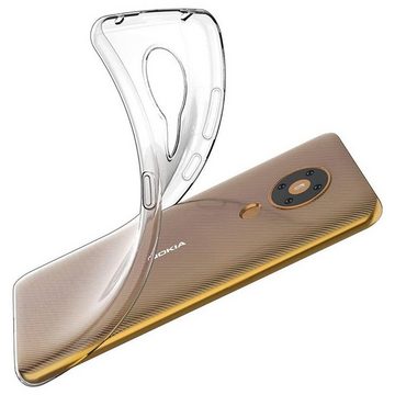 CoolGadget Handyhülle Transparent Ultra Slim Case für Nokia 5.3 6,55 Zoll, Silikon Hülle Dünne Schutzhülle für Nokia 5.3 Hülle