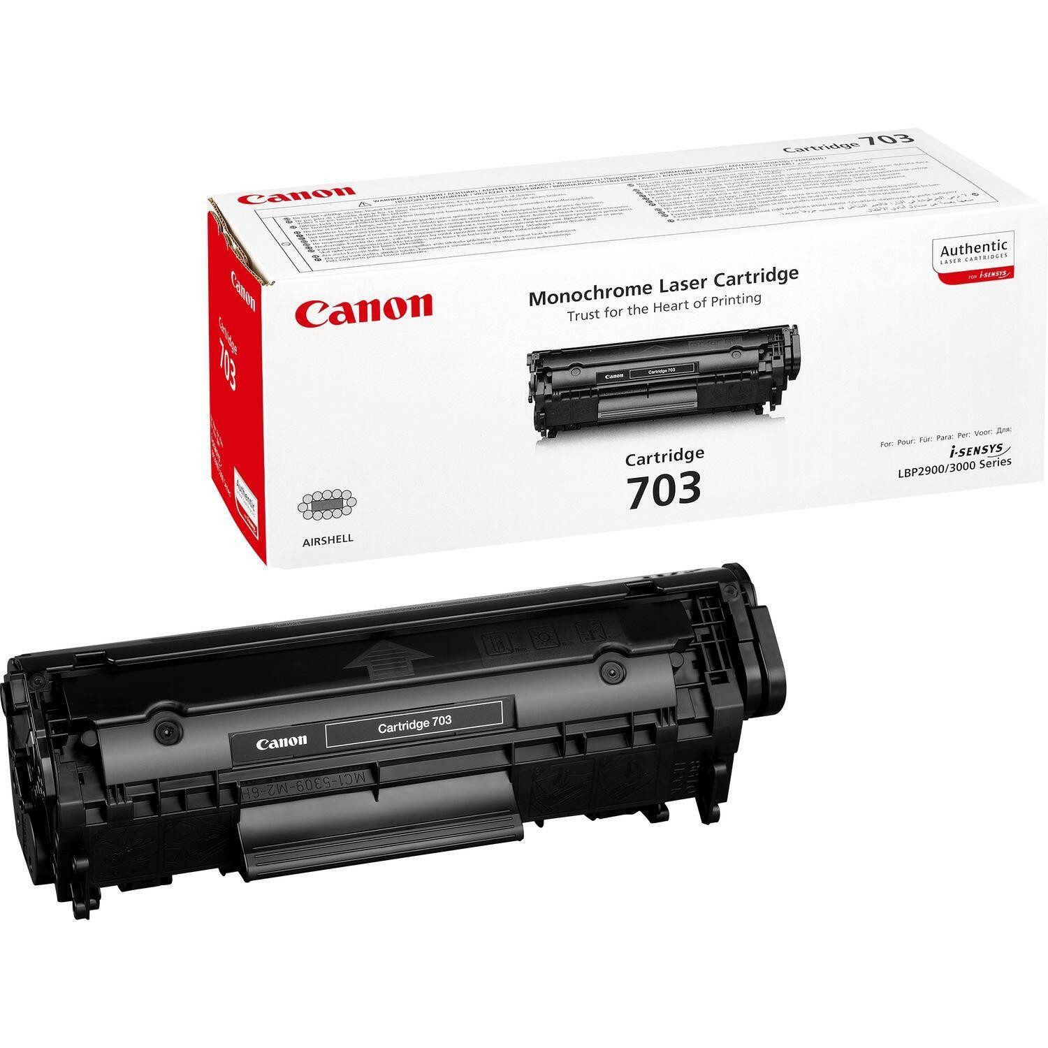 Tonerkartusche Canon Toner 703 Doppelpack schwarz