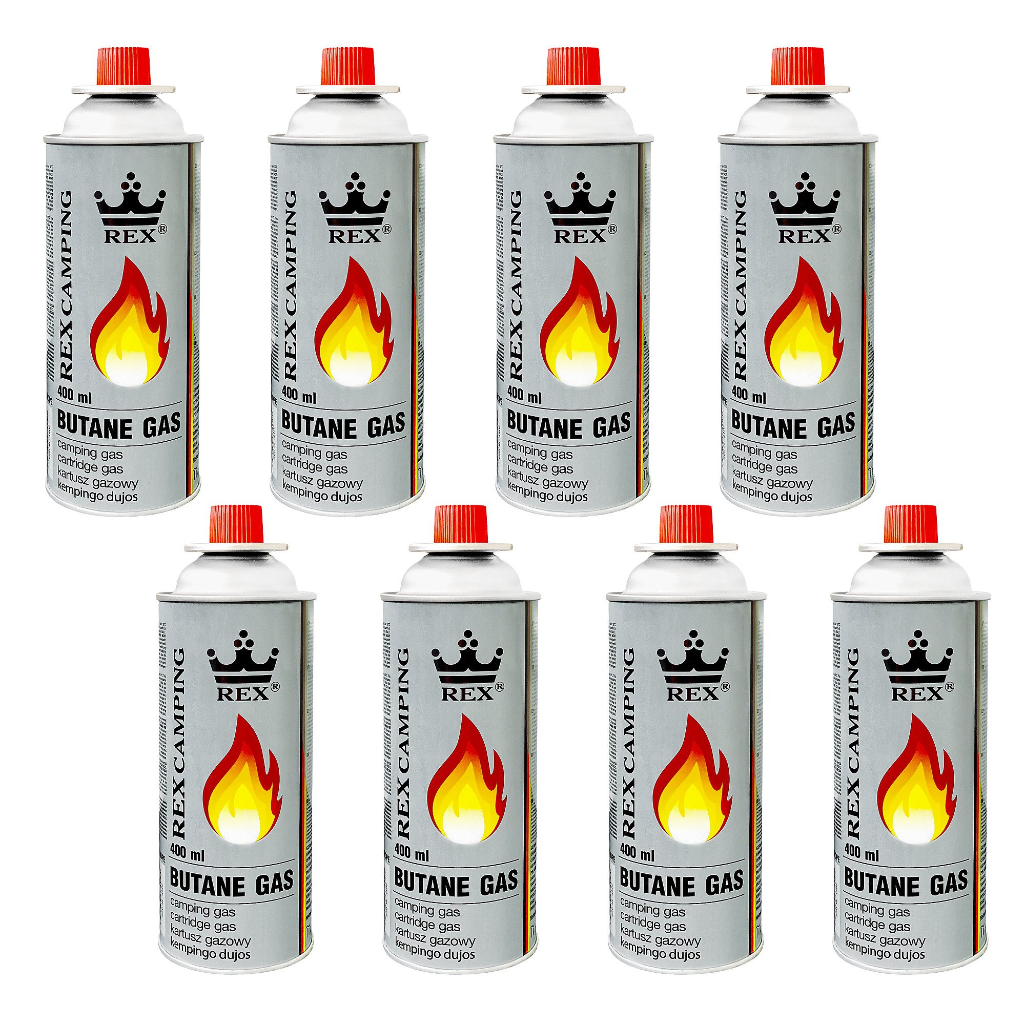 Mianova Gaskartusche 227g Butan Gasflaschen Bunsenbrenner Campingkocher Gas günstig online kaufen