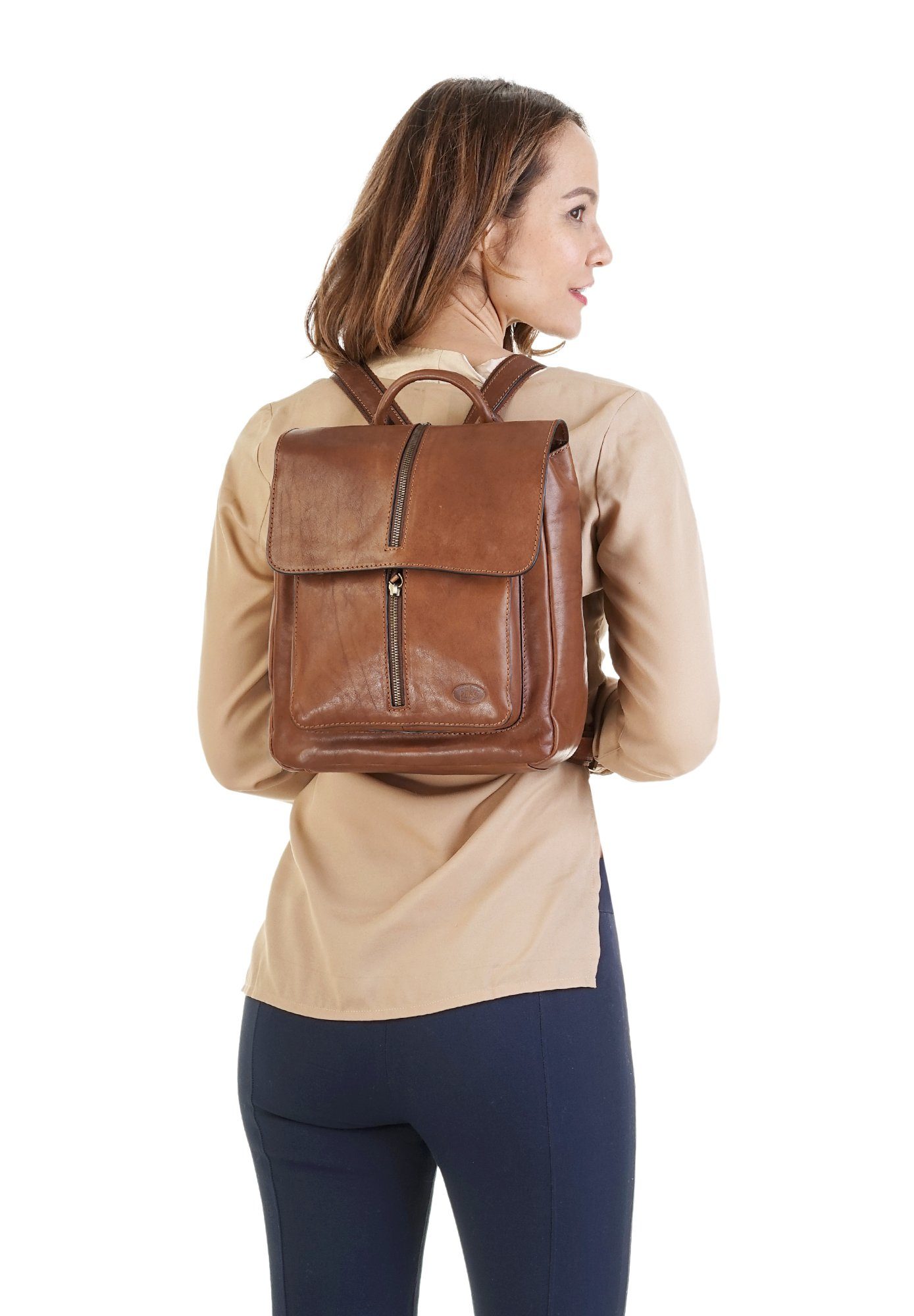 Piké Cityrucksack, echt Leder günstig online kaufen