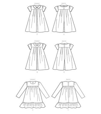 H-Erzmade Kreativset Vogue® Patterns Papierschnittmuster Kinder - Kleid