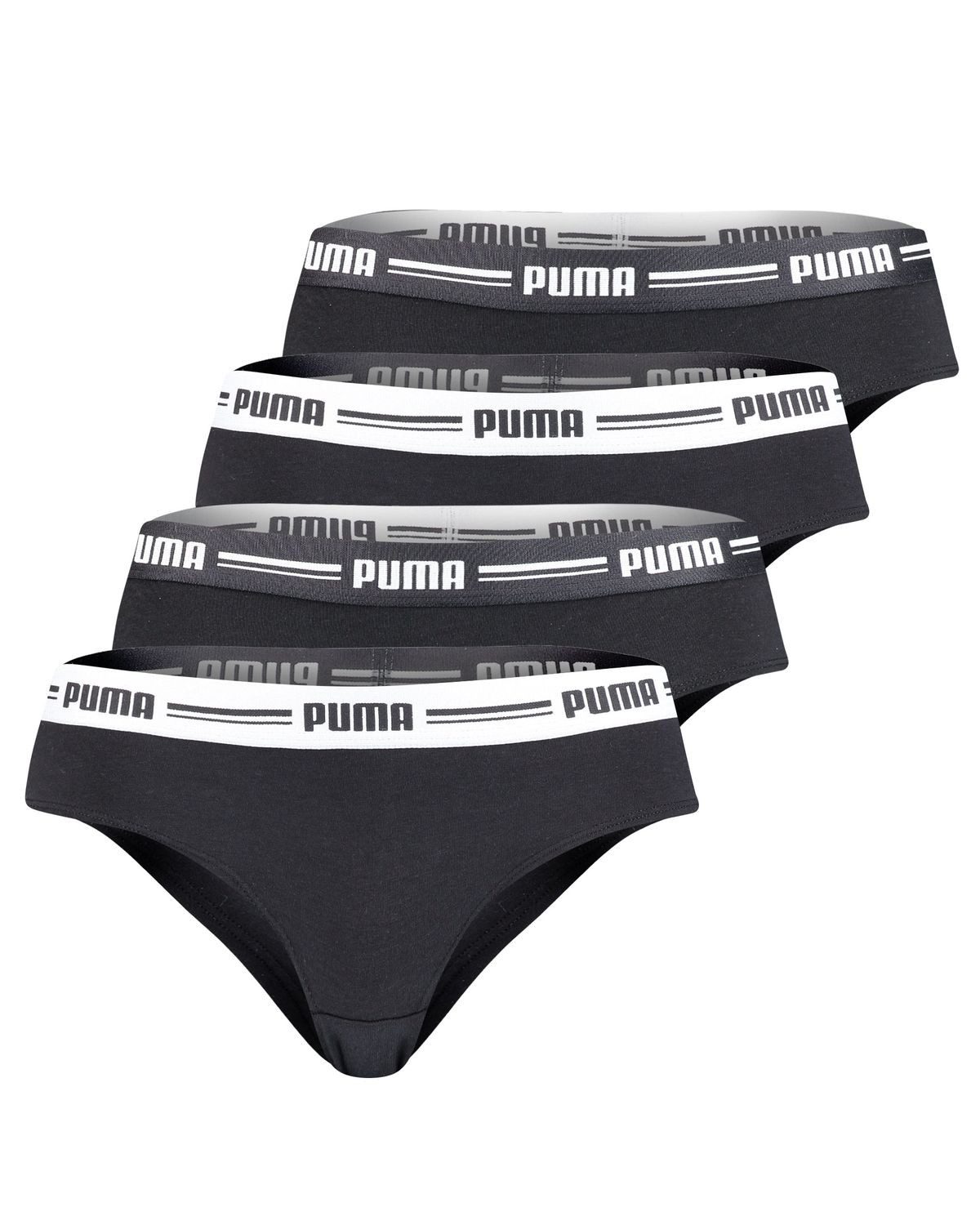 PUMA BODYWEAR Slip Soft Cotton Modal (4-St., Set) Webgummibund. Logo, 4er P günstig online kaufen