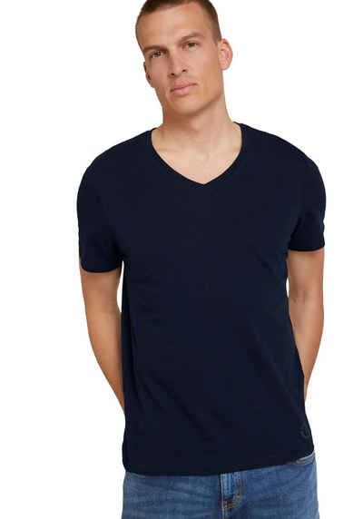 TOM TAILOR T-Shirt (2er-Pack) mit V-Ausschnitt
