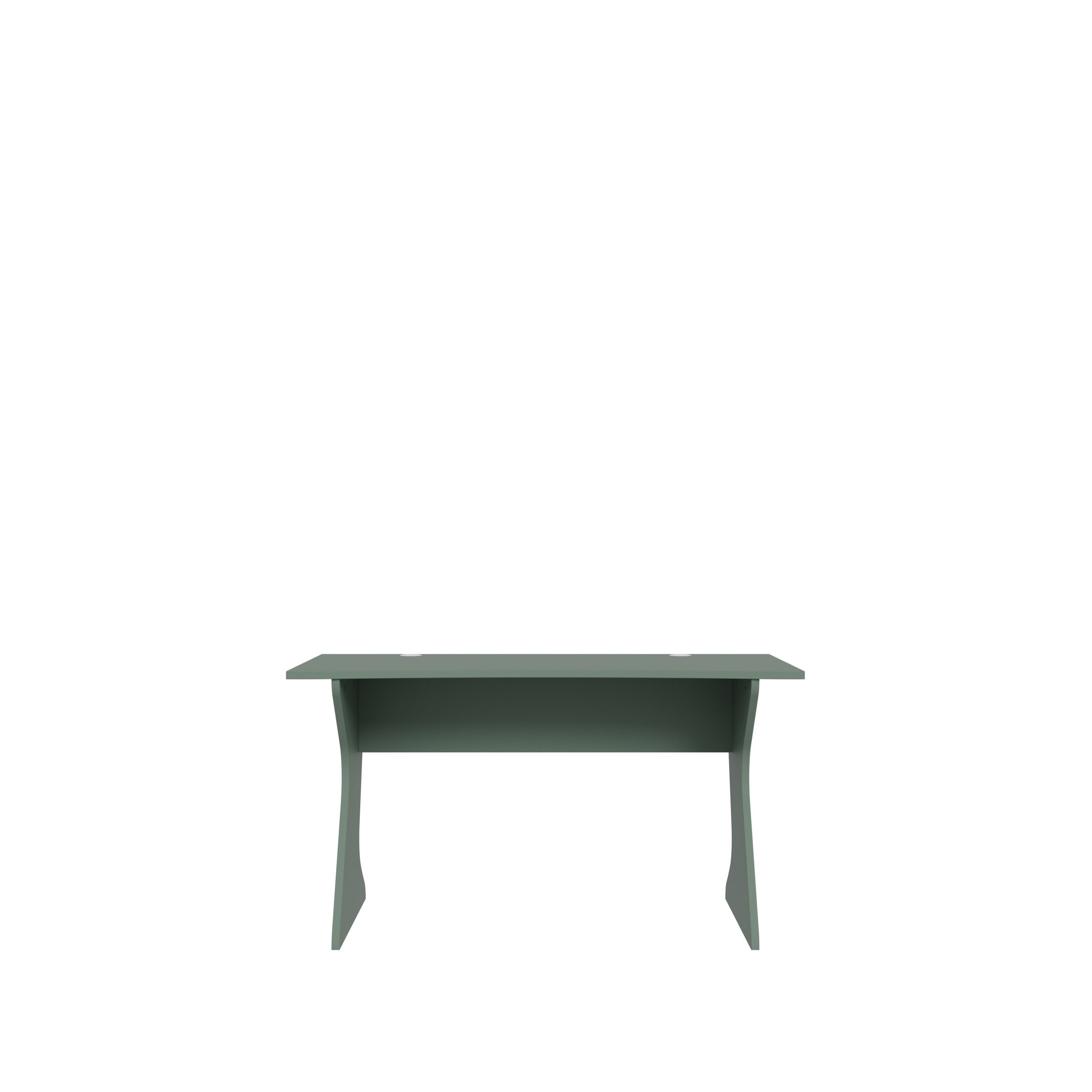 FORTE Schreibtisch in Salbei (grün) - 140x76,2x65cm (BxHxT)