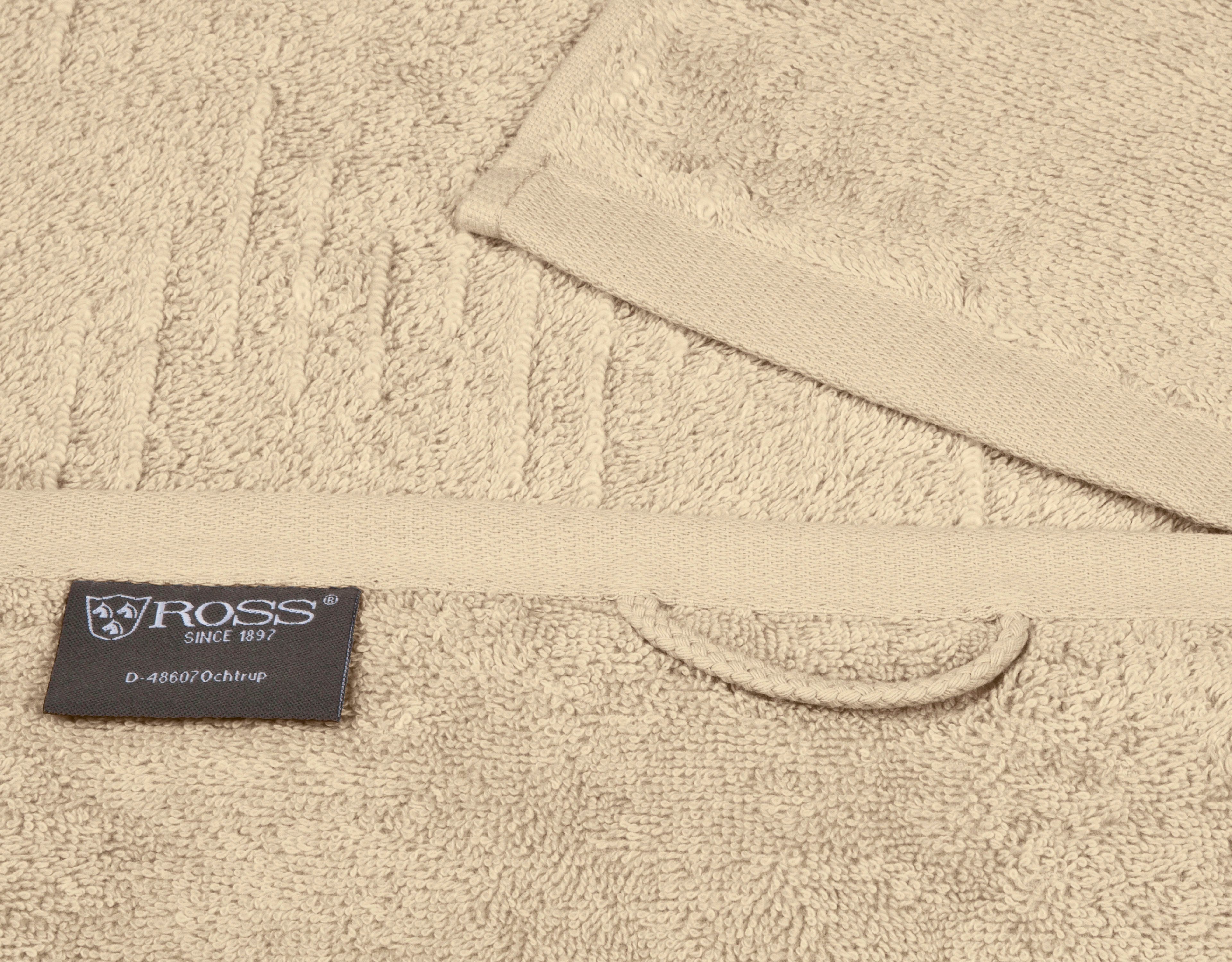 ROSS Waschhandschuh Premium, (6-St), 100% Baumwolle