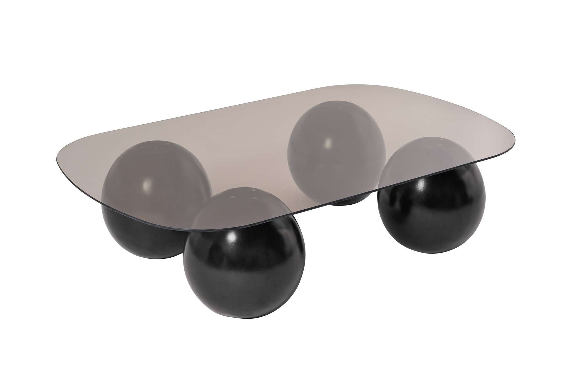 Skye Decor Couchtisch Evara (Einzelartikel), Modernes Design Gehärtete Glasplatte Außergewöhnliche Fußform