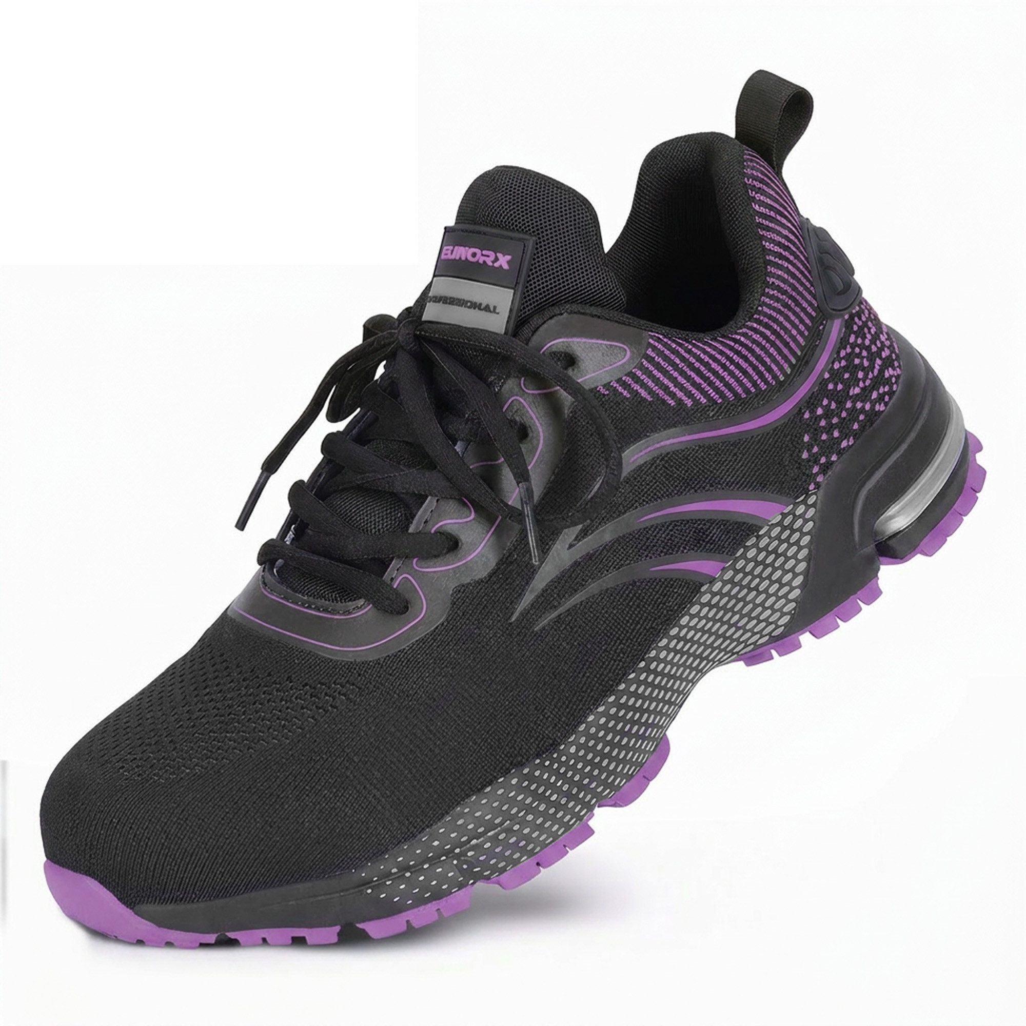 ELIWORX S1 PL Schuh mit Stahlkappe, Atmungsaktives Mesh - Arbeitsschuhe Damen Arbeitsschuh Durchtrittsichere Zwischensohle aus Kevlar, besonders rutschhemmend