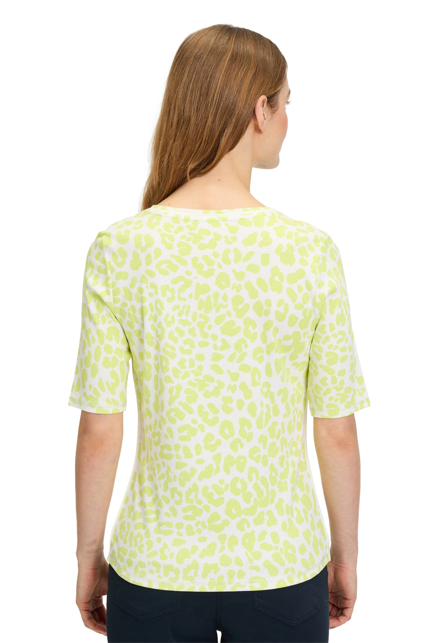 Betty Barclay Kurzarmshirt Damen mit Rippenstruktur (1-tlg) Flatlock