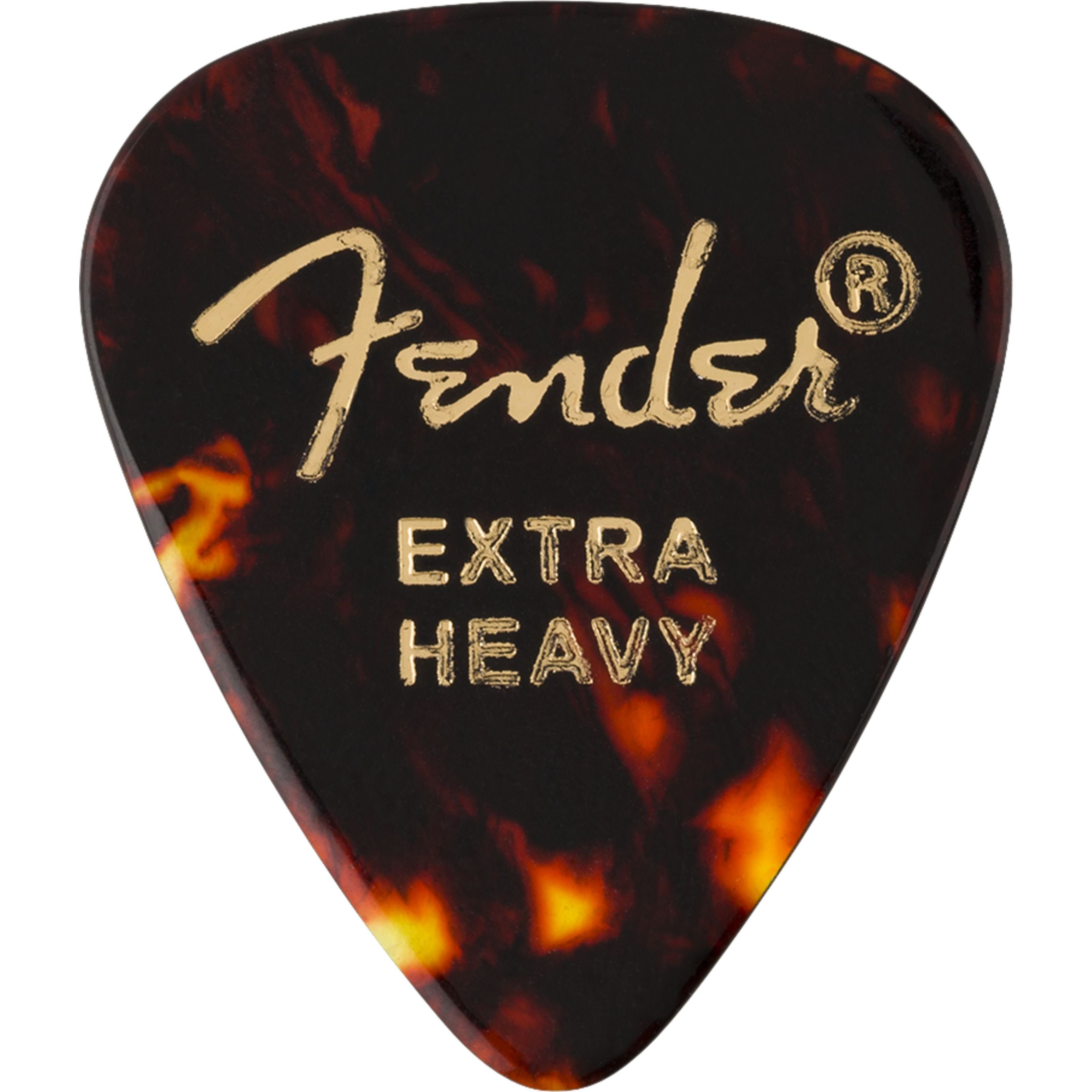Fender Plektrum, Picks 351 Shell extra heavy - Медиаторы Set