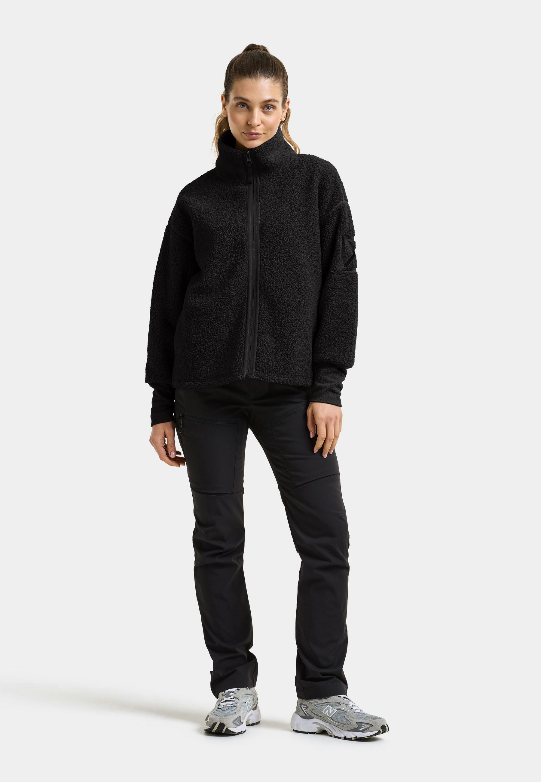Didriksons Fleecejacke Damen Pile Teddy MELISSA mit Taschen – Bild 2 von 5