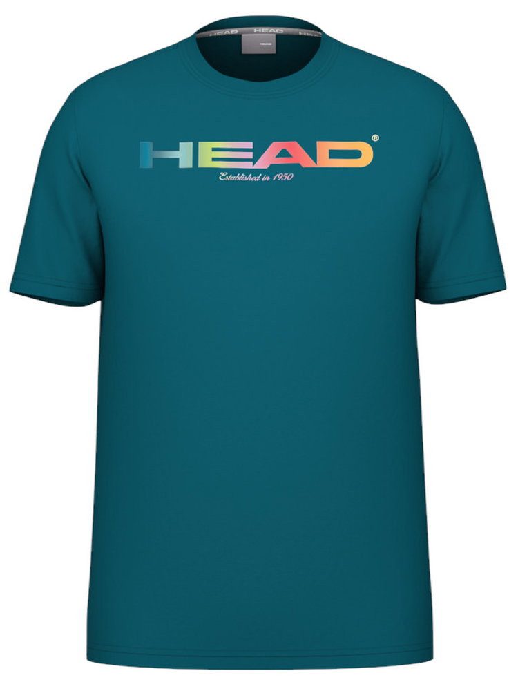 Head T-Shirt Rainbow (Mischgewebe, feuchtigkeitsabsorbierend) 2025 tealblau Herren