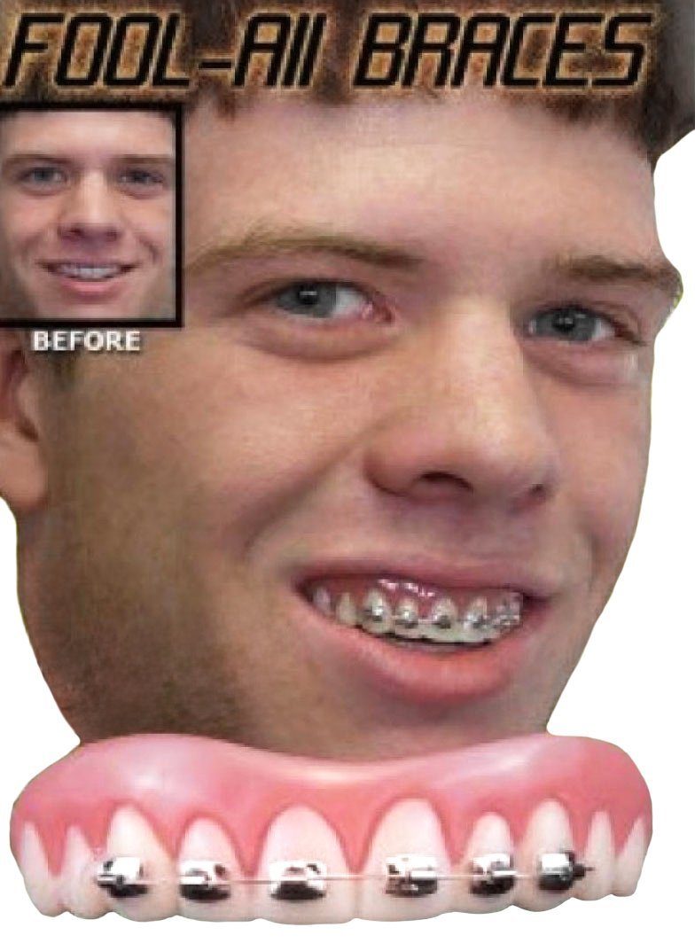 Billy Bob Kostüm Zahnspangen Zahnleiste, Falsche Zahnspange, für alle, die mal wieder Teenager sein wollen!