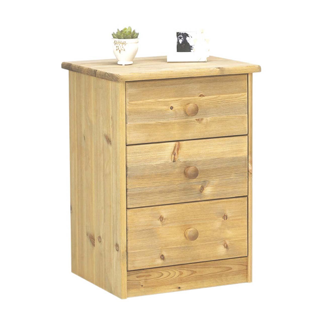ebuy24 Kommode Nelly Kommode 3 Schubladen gebeitzt.