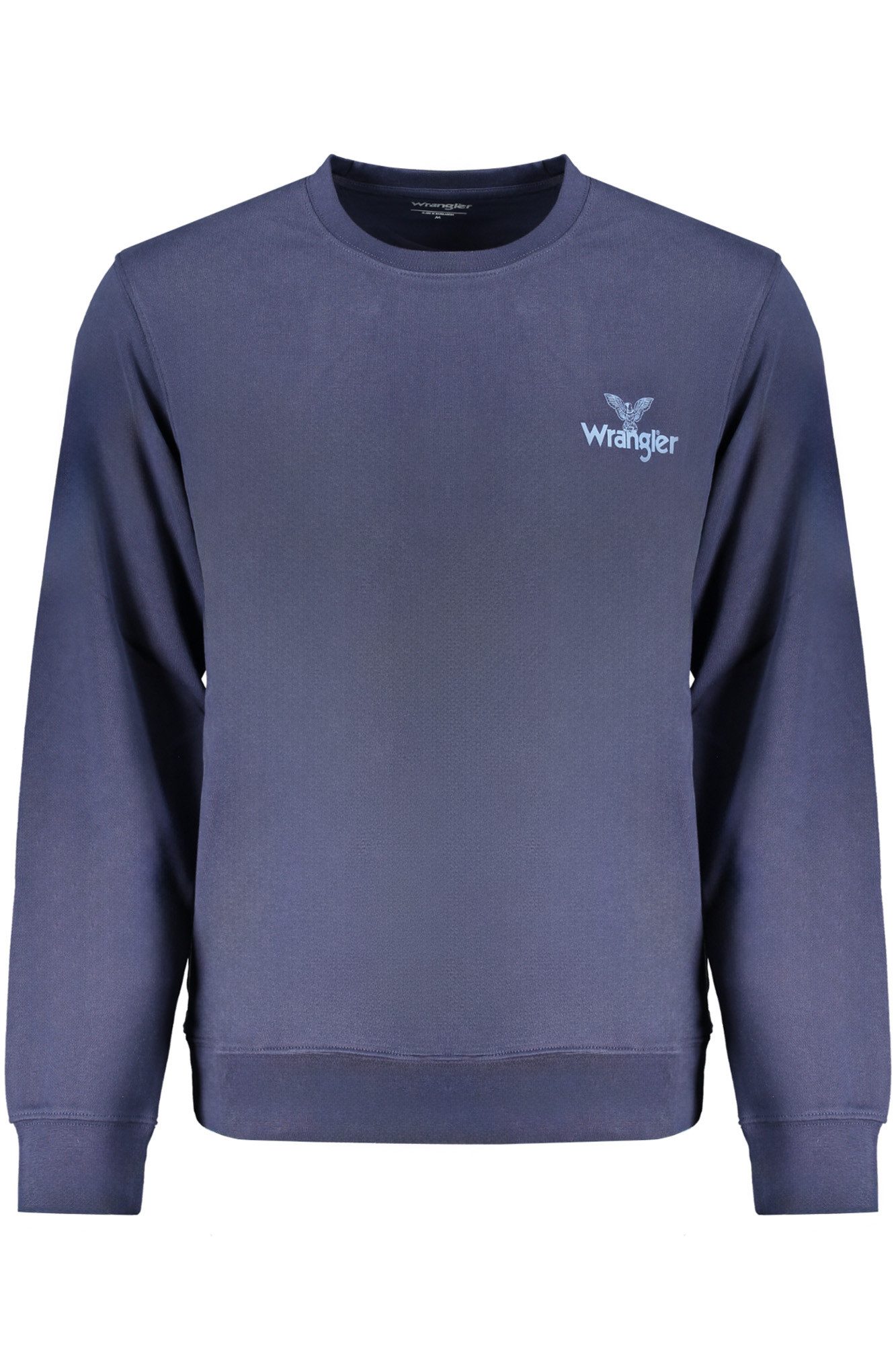 Wrangler Sweatshirt Herren-Sweatshirt Blau - Langarm, Rundhals, Innen
