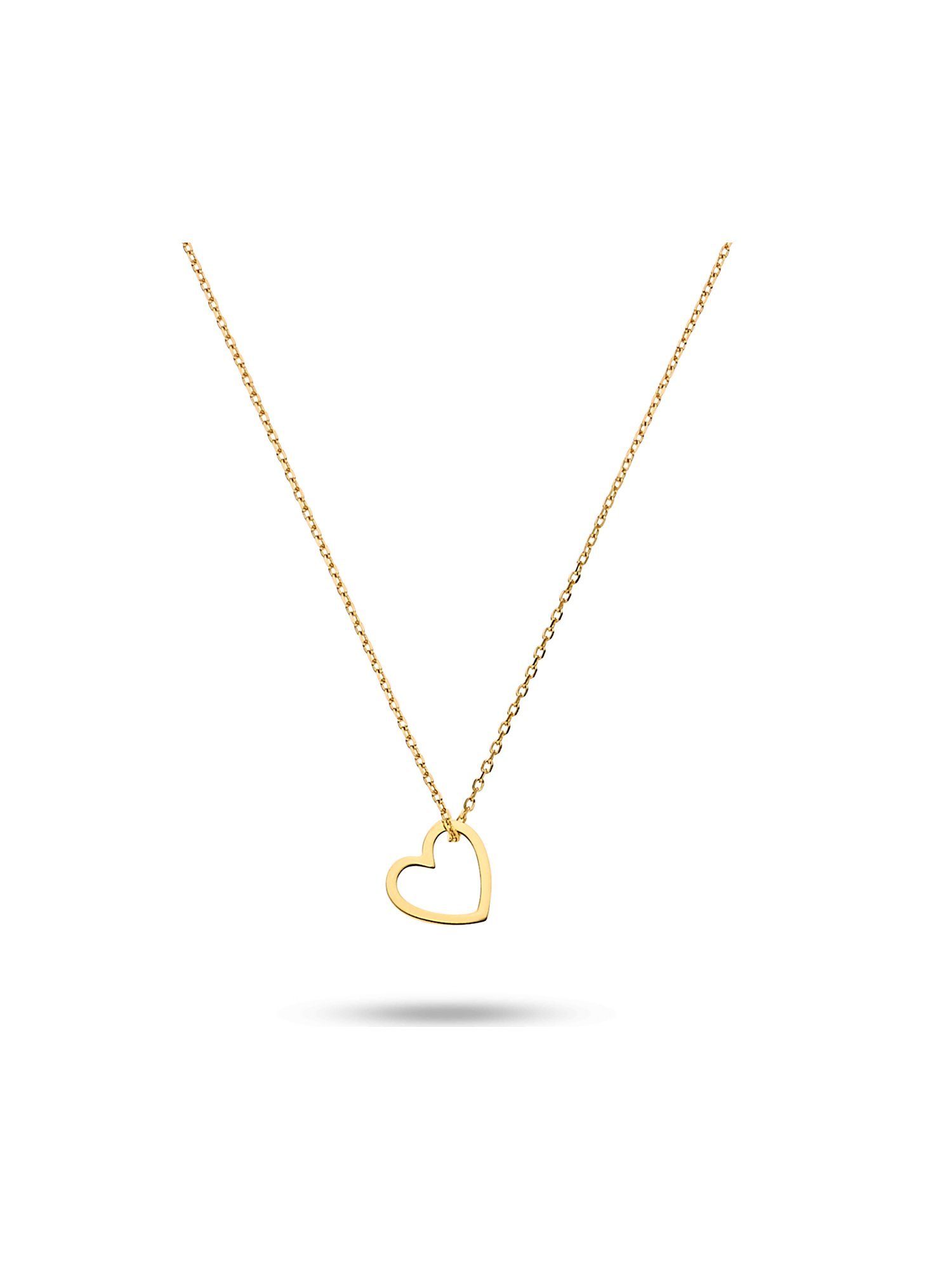 CHRIST Goldkette CHRIST Damen-Kette 375er Gelbgold Herz