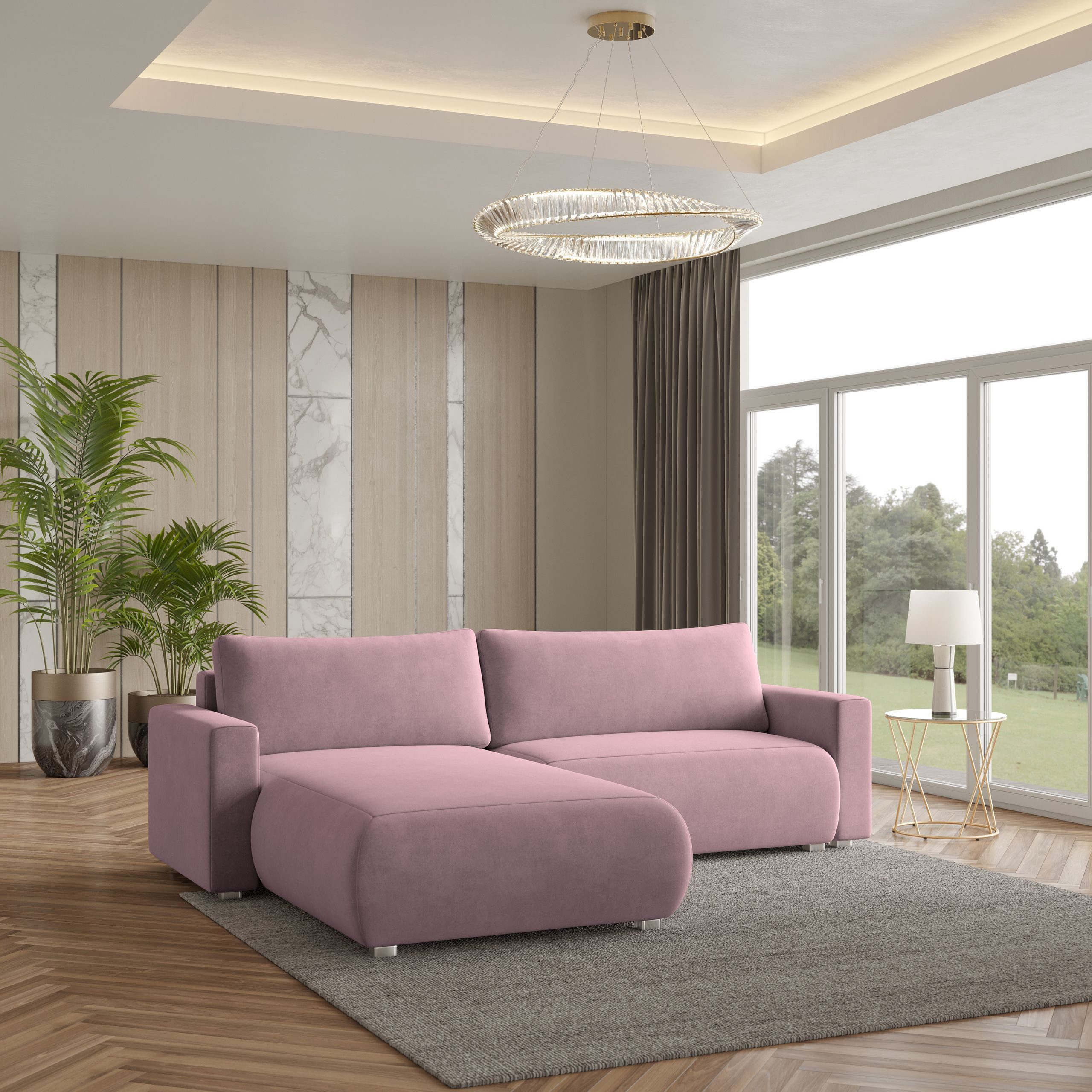Masseno Ecksofa TURIN mit Schlaffunktion L-Form, günstig online kaufen