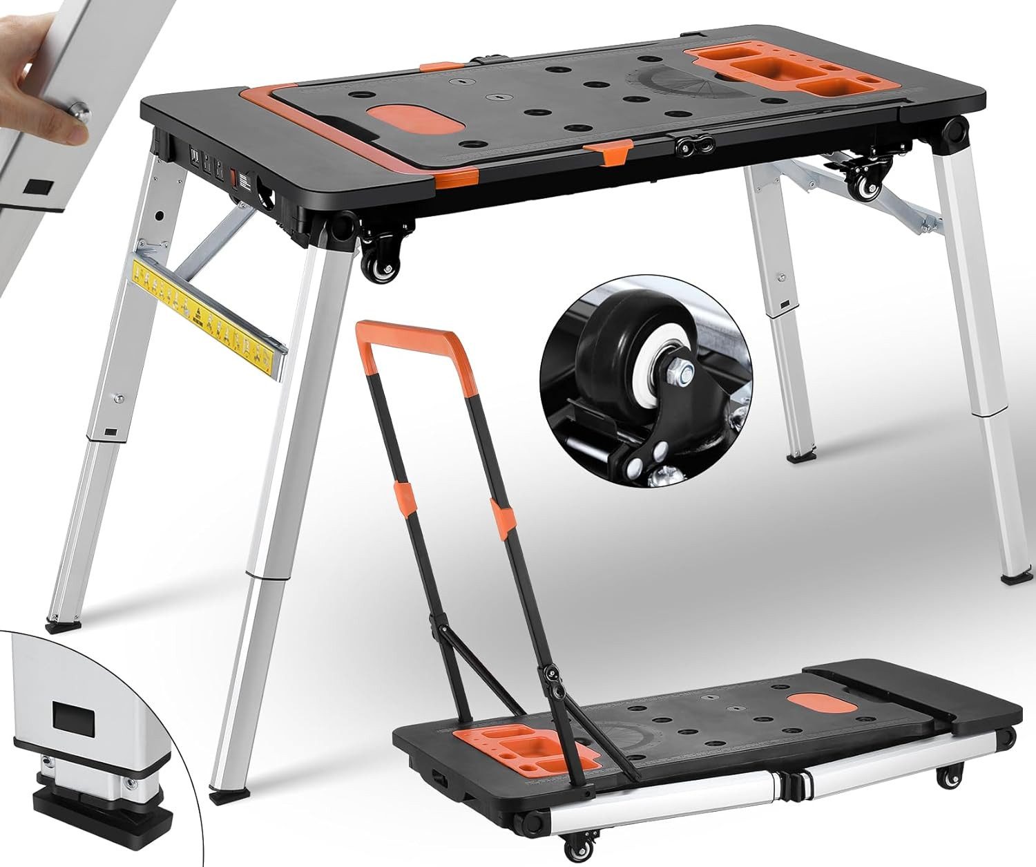 TLGREEN Werkbank, 7-in-1 Tragbare Werkbank Klappbar, günstig online kaufen