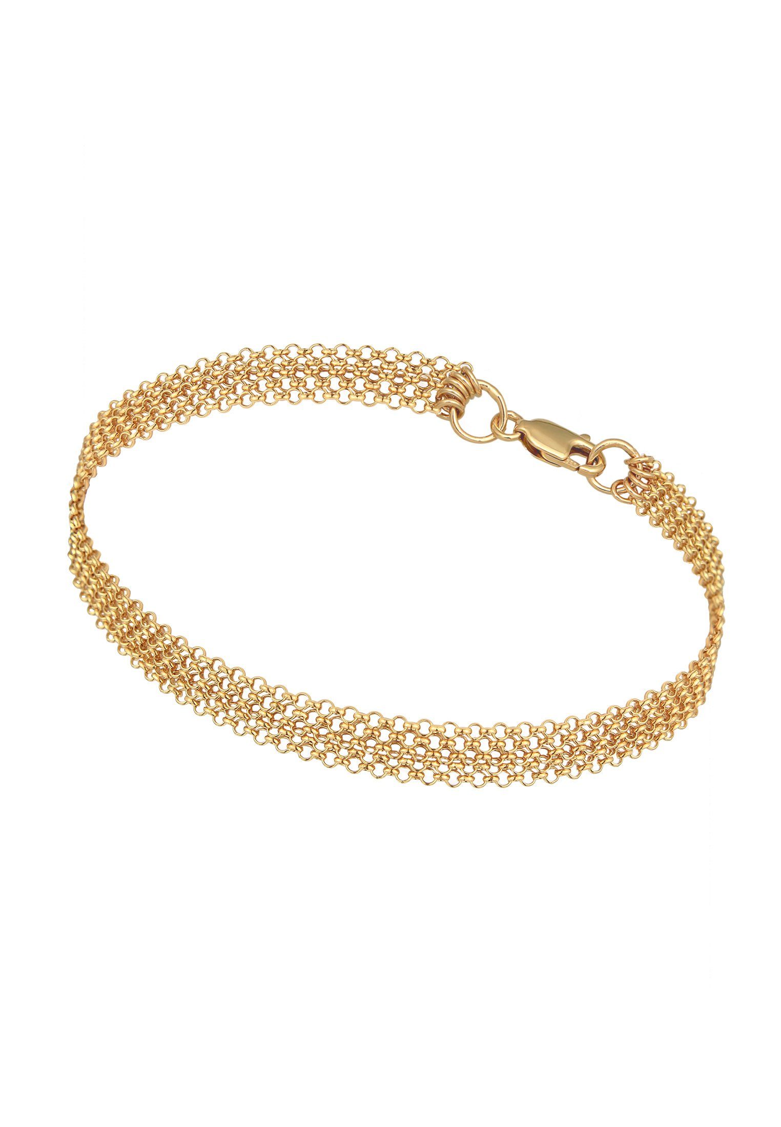 Elli Armband Breit Glieder Basic Silber günstig online kaufen