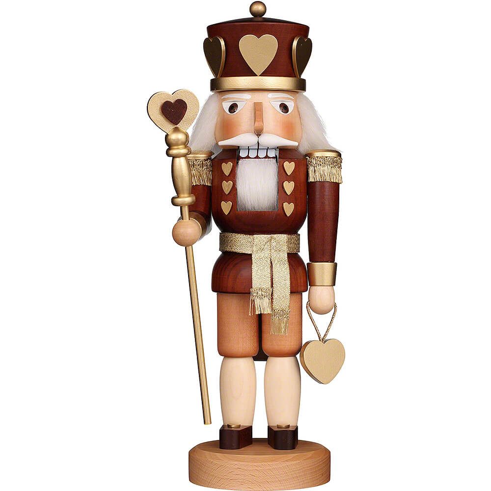 Christian Ulbricht Nussknacker Herzkönig natur (37,5cm) Nussknacker von Christian Ulbricht
