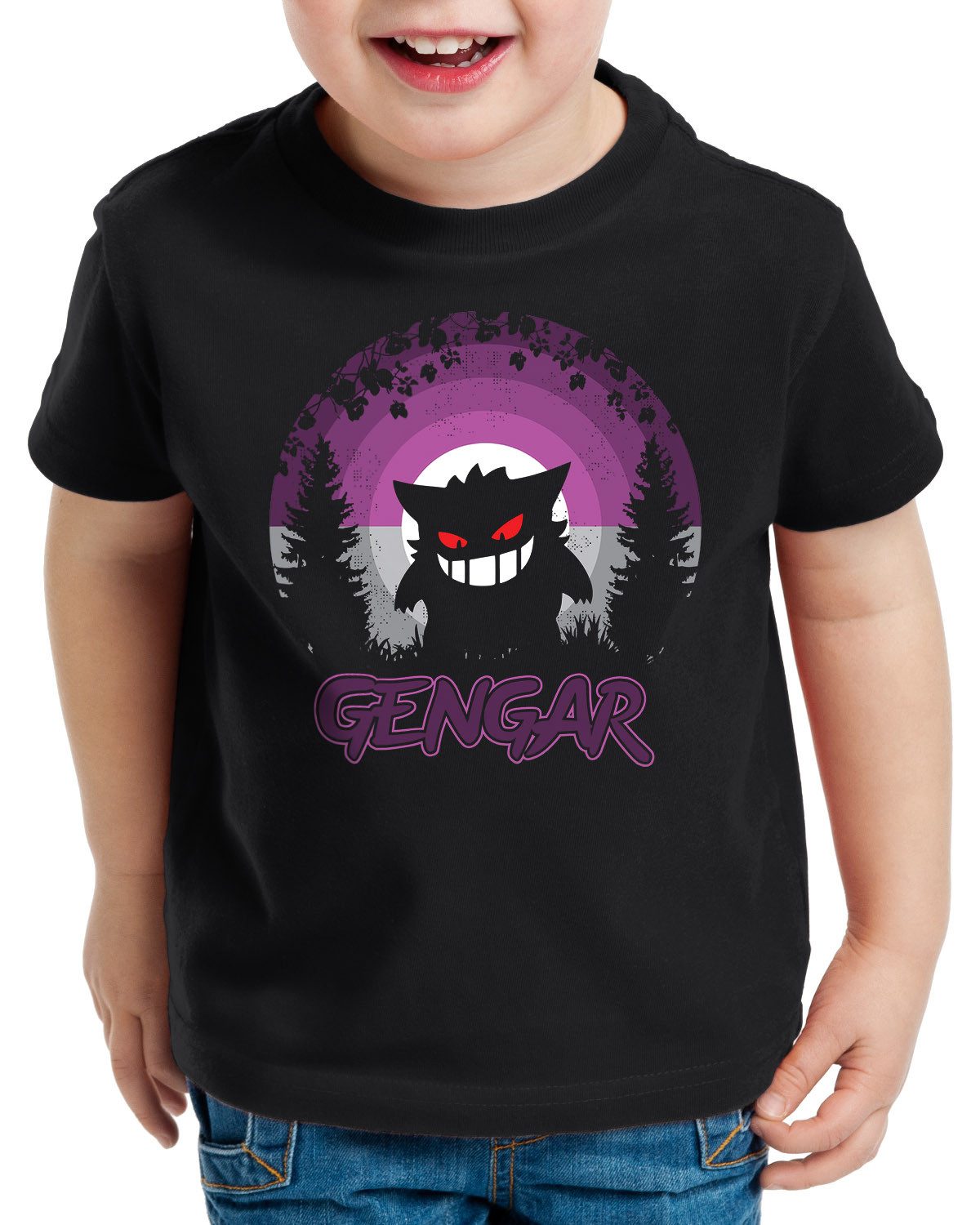 style3 T-Shirt pokemon gengar ghost anime retro poke catch geist psycho mewtu kanto
